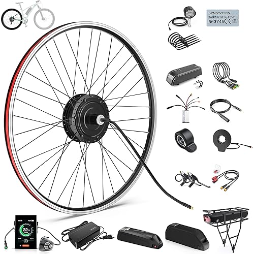 BAFANG 48V 500W/750W Rear Hub Motor for 20"/26"/27.5"/700C Rear Wheel Bike,Ebike Conversion Kit with Battery & Display Options