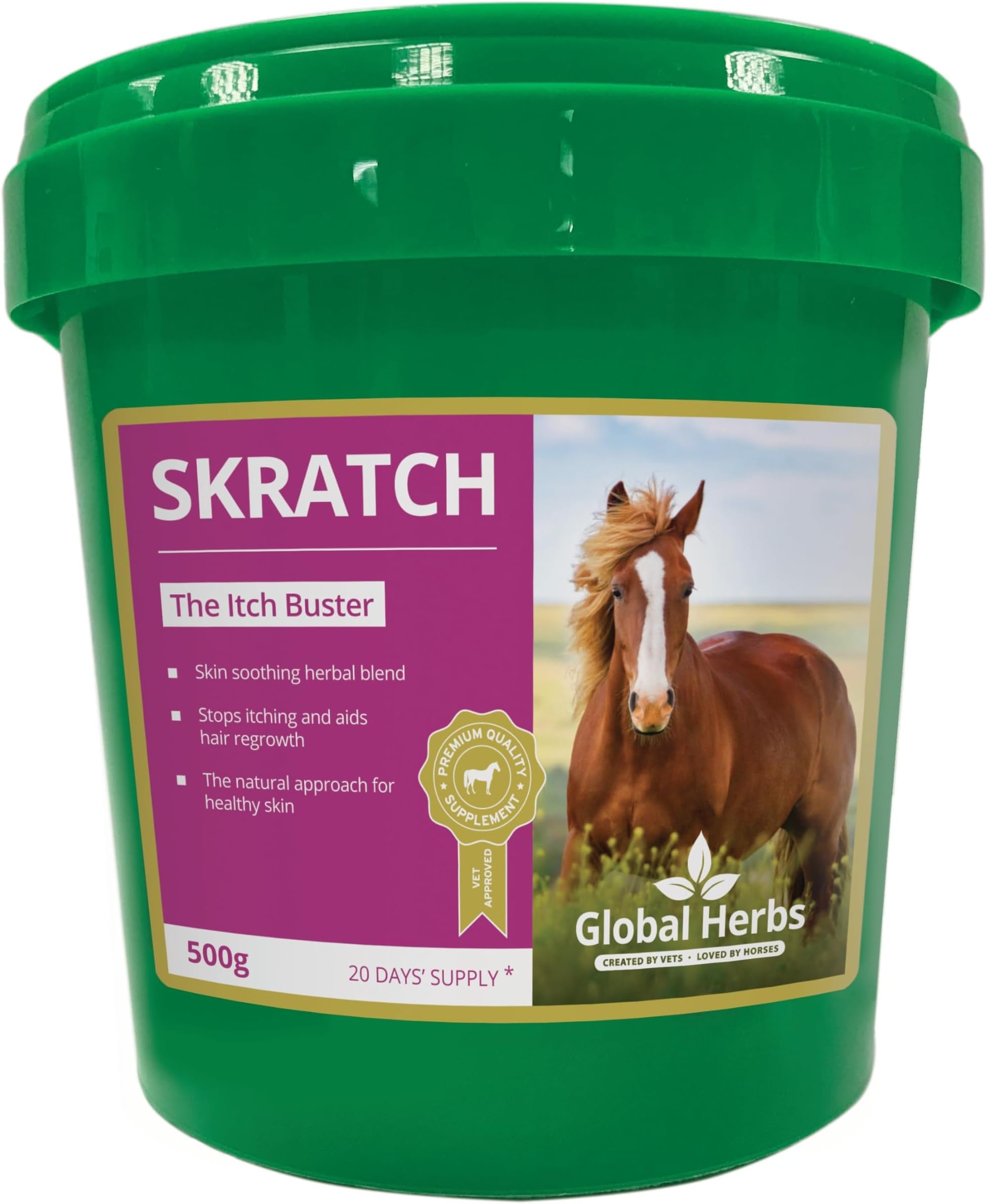 Skratch Equine Seasonal Itch & Skin Comfort Support Powder 1kg