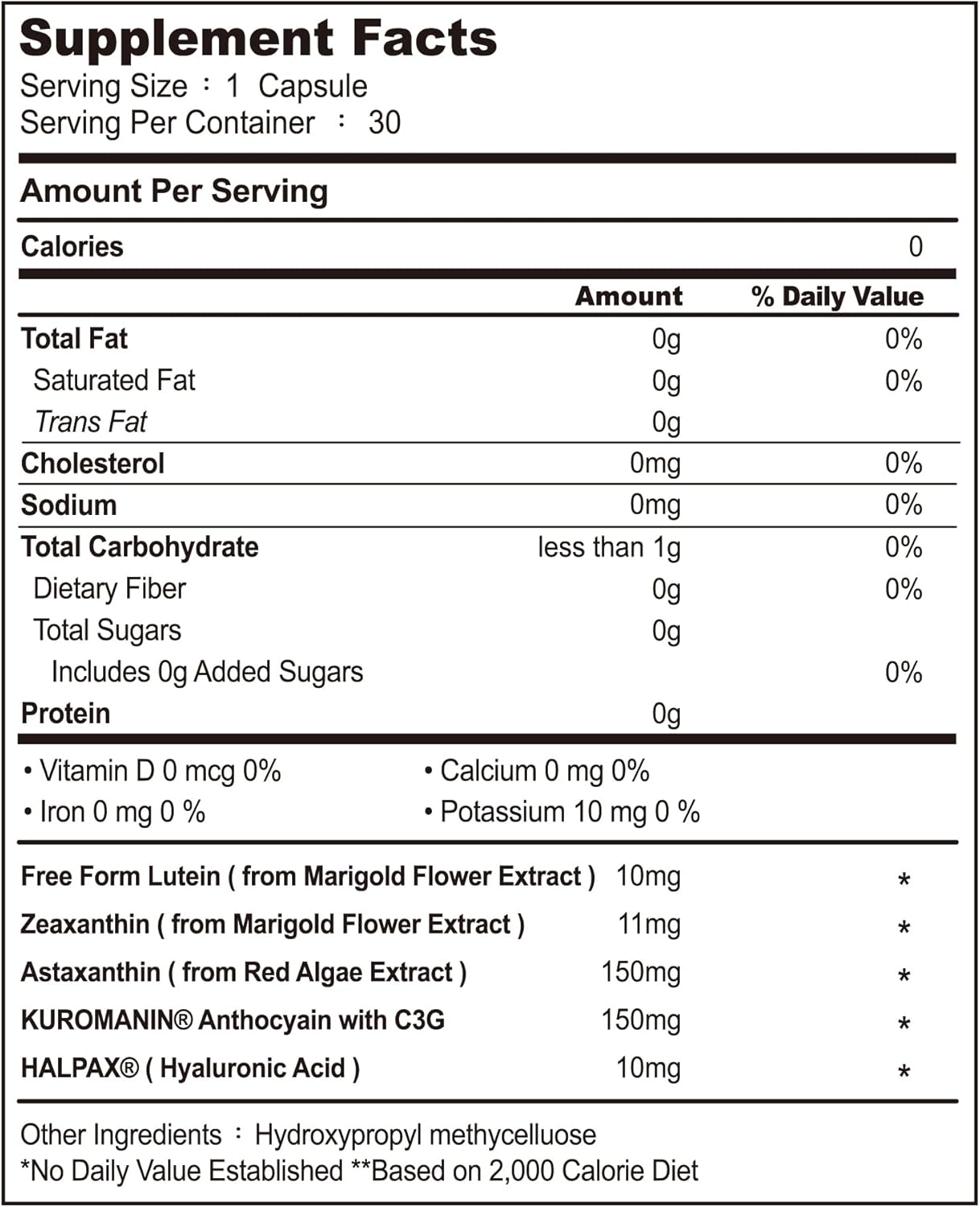 FSN FRUSIRNAG Vision Health Lutein : Zeaxanthin (10:2) + Astaxanthin with Red Algae Extract, Supports Healthy Vision, Non-GMO, Gluten-Free, Chemicals/Toxin-Free, 30 Capsules