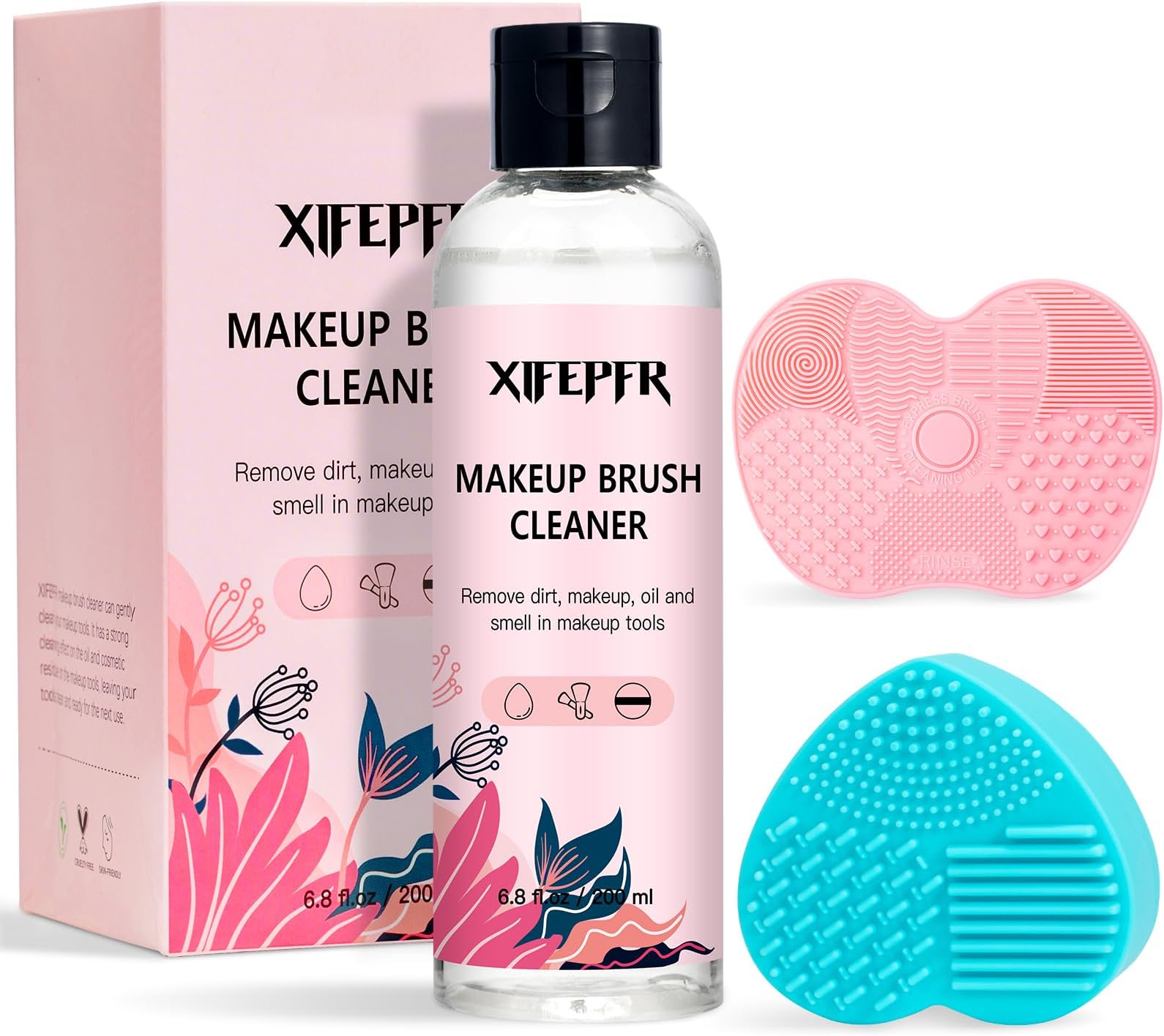 XIFEPFR Makeup Brush Cleanser Mat