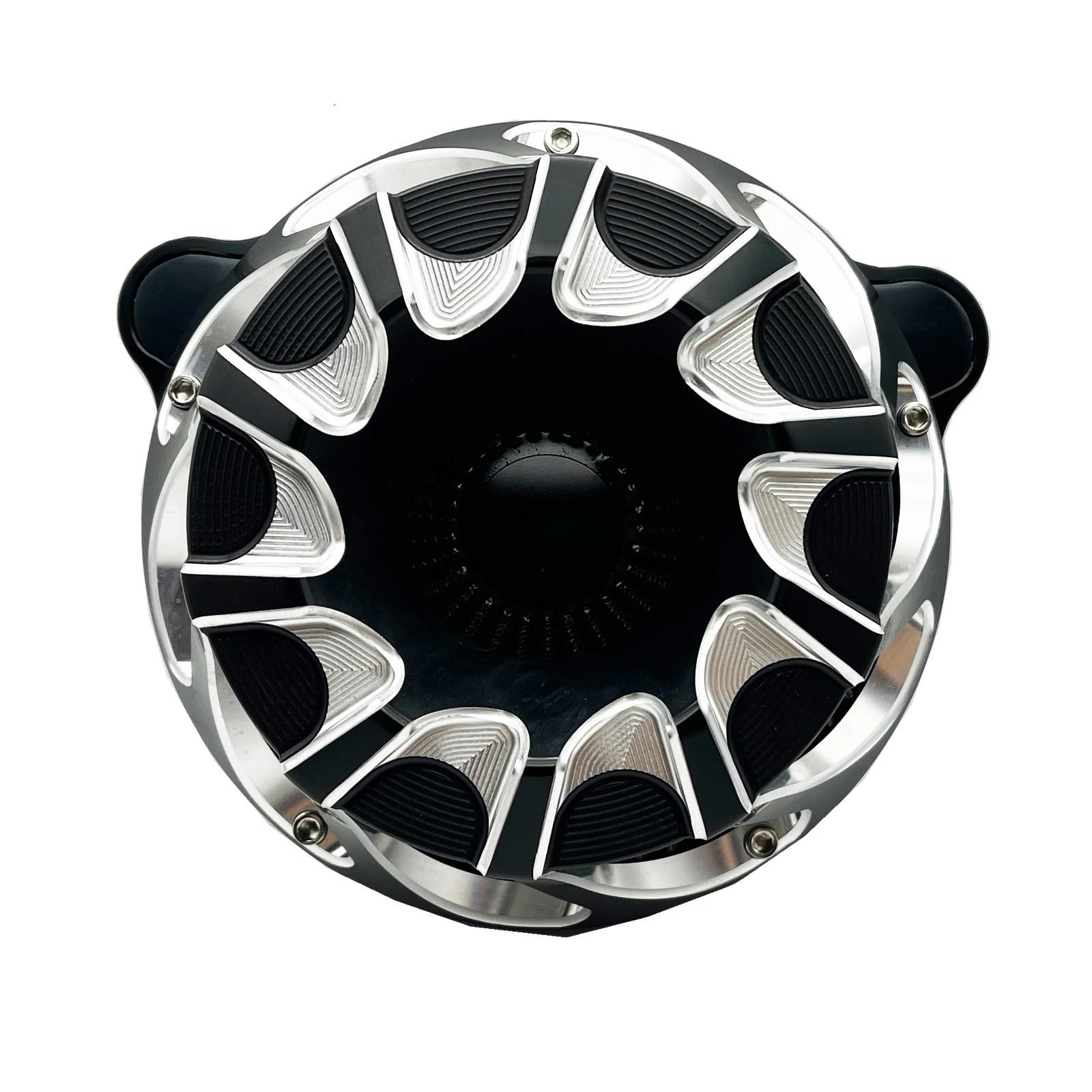 Zestaw filtra powietrza do motocykla Filtr powietrza dolotowego pasuje do Harley Sportster XL 883 1200 M8 Touring Glide Trike Softail Dyna Montaż uniwersalny Konstrukcja dwuwarstwowa stalow(C)
