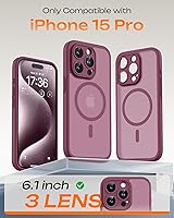 Vista 137 de TOCOL Funda magnética para iPhone 15 Pro Max, protección completa mejorada de la cámara, compatible con Magsafe, protección contra caídas, funda
