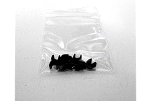 7-8 Black Heavy-Duty Zipper Stoppers