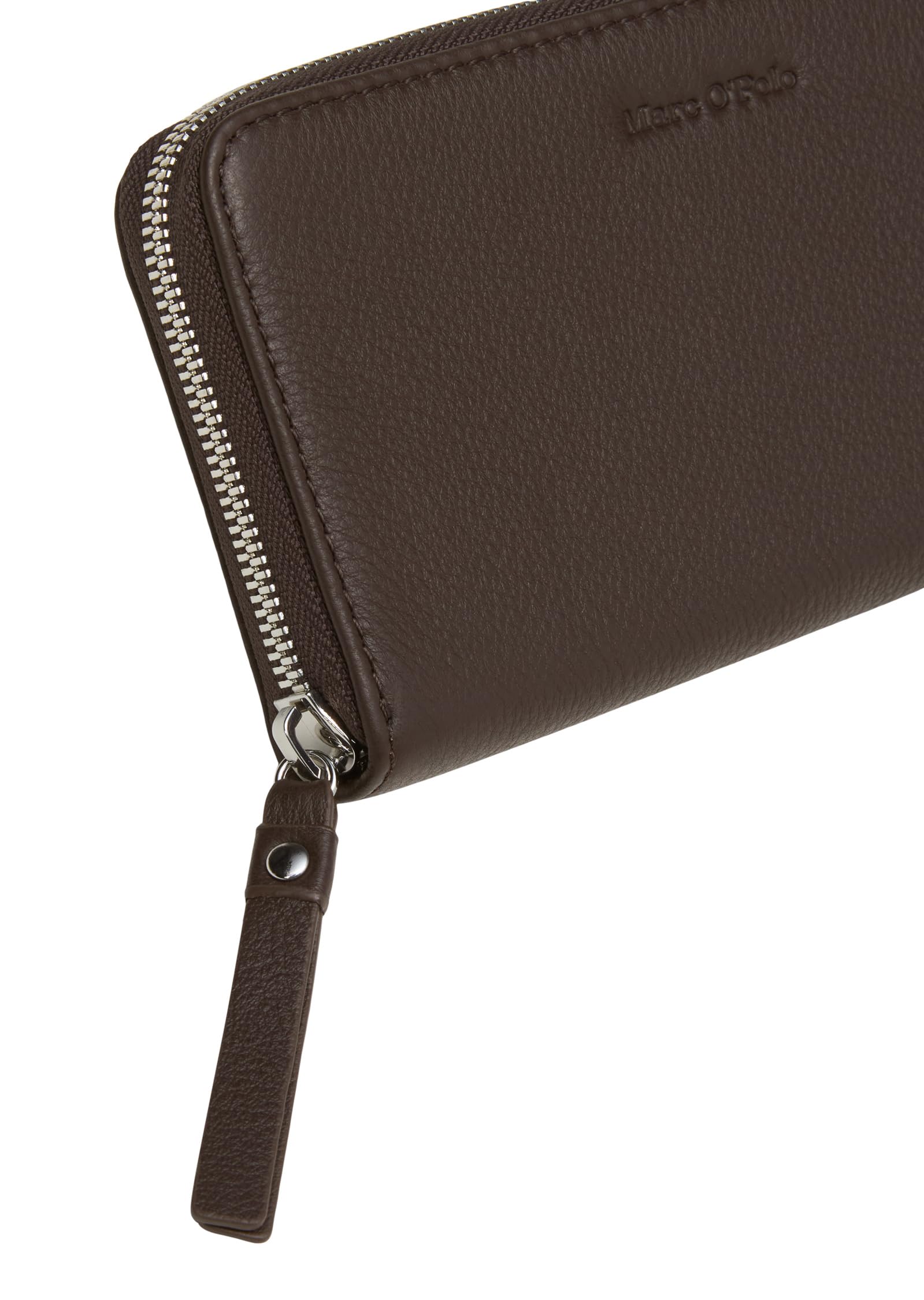Marc O'Polo Damen 51019905301110 - Fundas para Tarjetas de Viaje para viajeros, marrón, Zip Wallet L