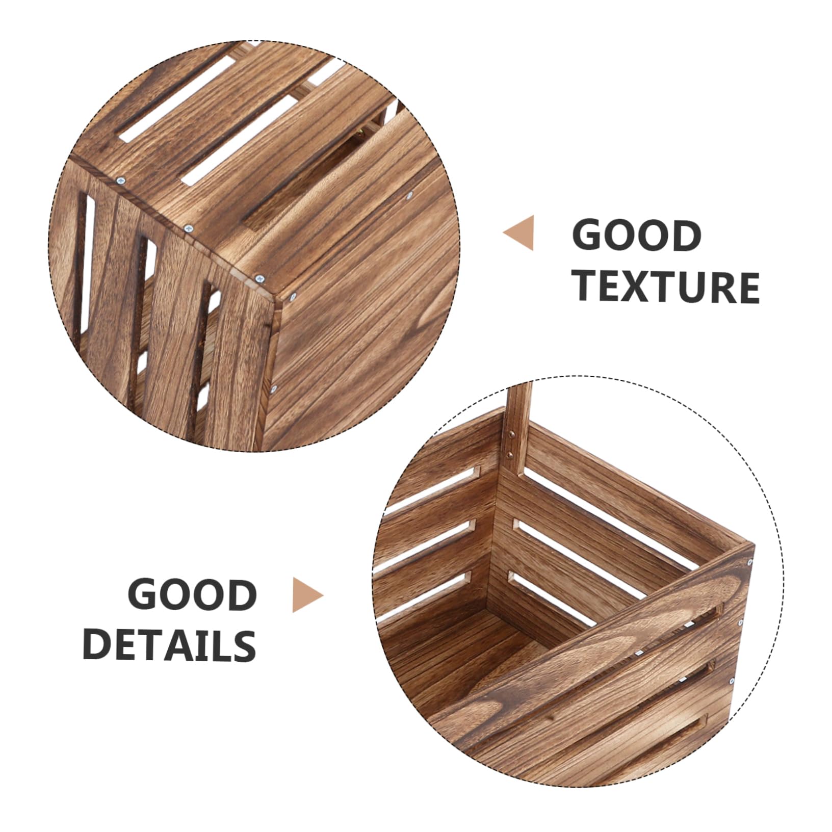 Cesta de Madera con Asa para Baby Shower y Recién Nacidos