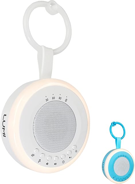 LUMI | Portable White Noise Machine | White Noise Machine Baby | Baby Sleep Aid | 16 Sounds | 2 Colour Options | Sleep Aid for Adults, Kids & Babies | Rechargeable