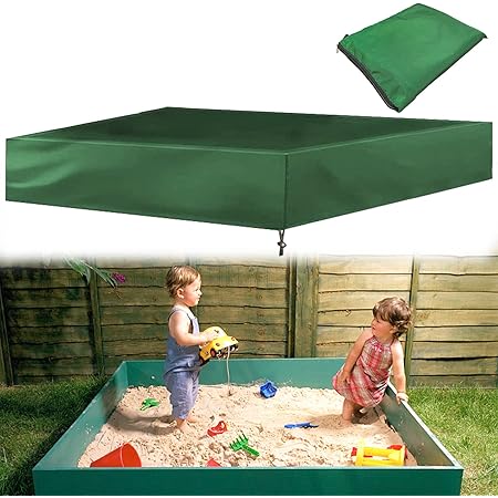 Sandkasten Abdeckung 150x150cm - Wasserdichte Plane Mit Kordelzug Für Garten