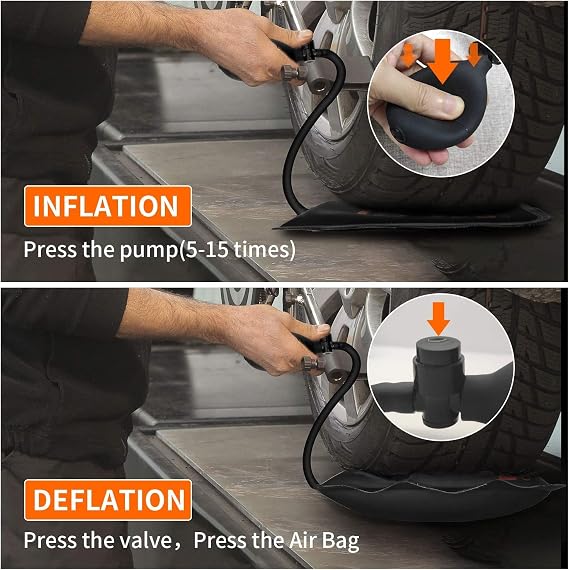 Gute Air Wedge Bags Pump, 2 Pack Commercial Inflatable Air Wedges Pump Tool