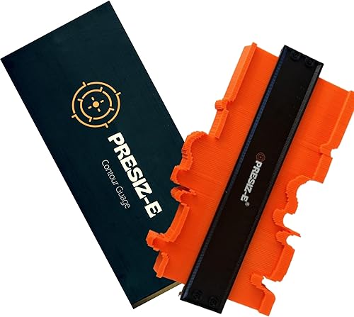 Presiz-e Herramienta de perfil de calibre de contorno de 10 pulgadas con cerradura, herramienta de medición de contorno y forma de súper calibre,
