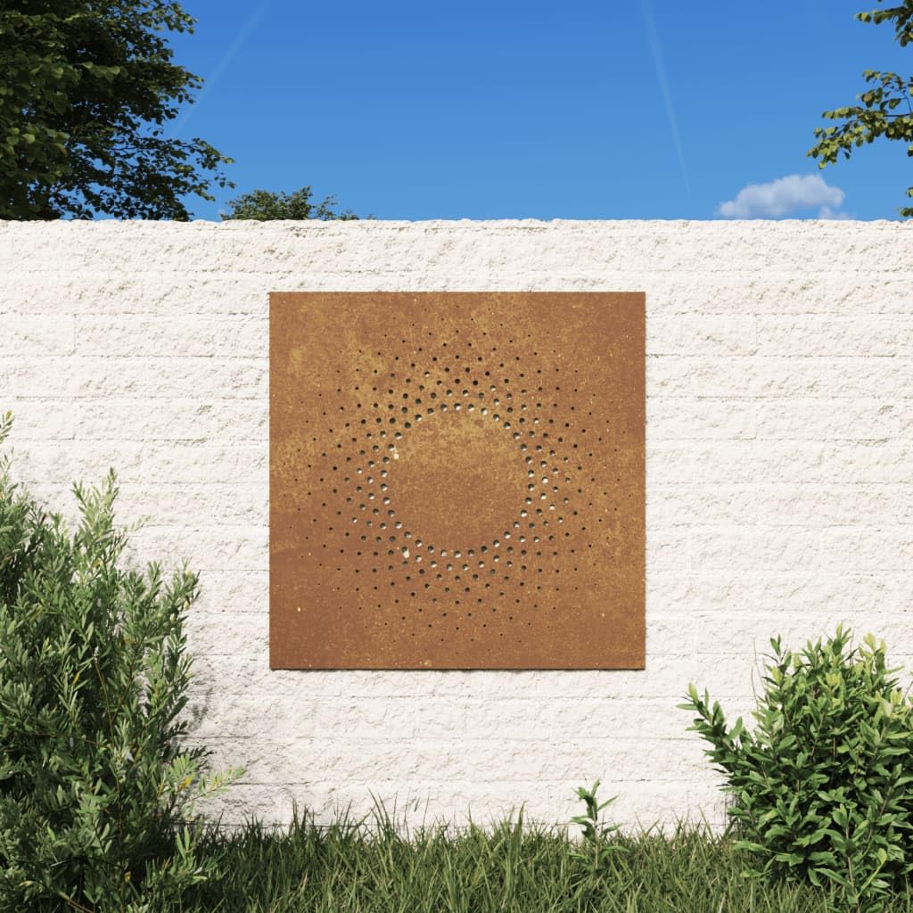 Decoration Murale Jardin 55x55 cm résistant aux intempéries pour habiller un mur nu