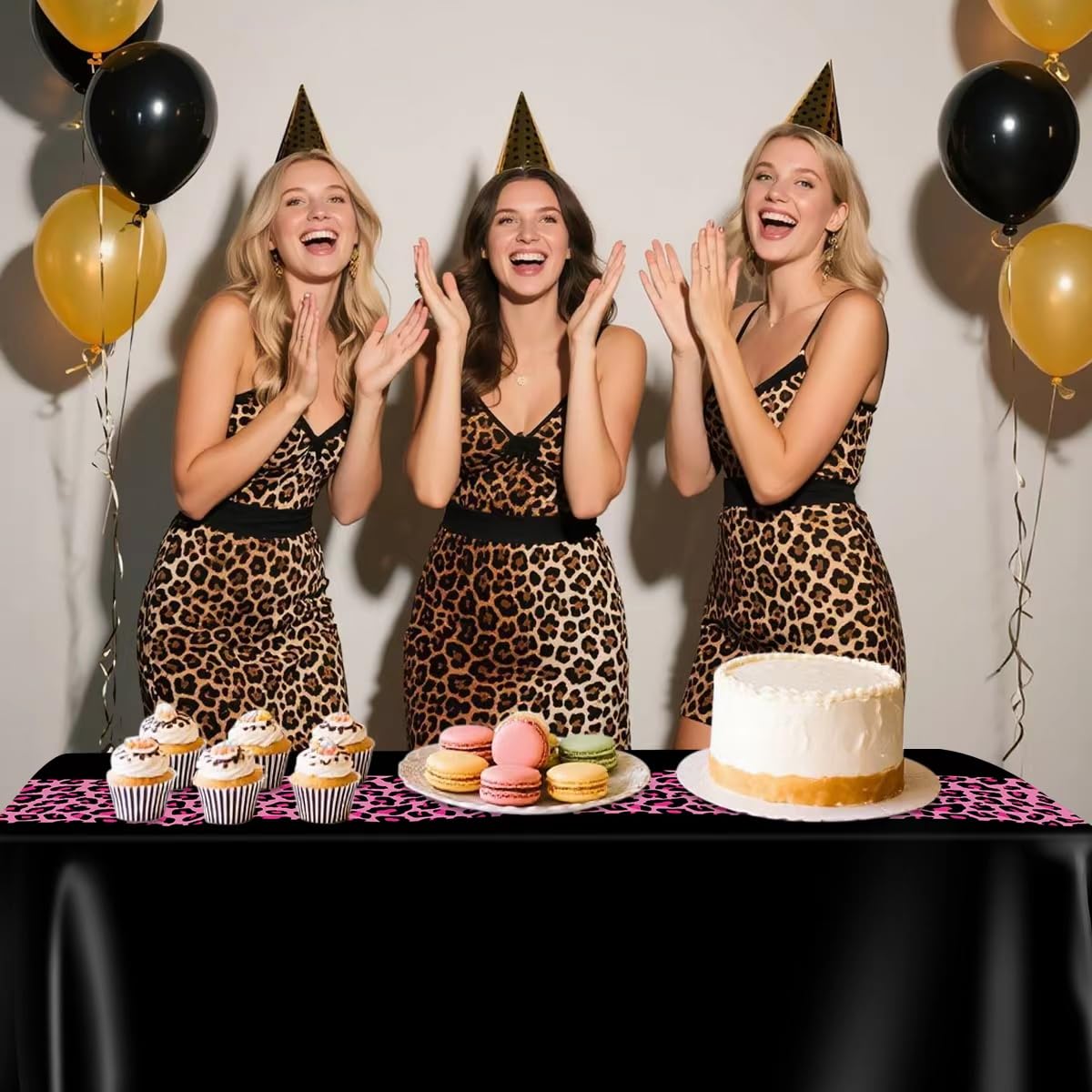 4 Pcs Leopard Print Party Tablecloth Decorations - Image 5