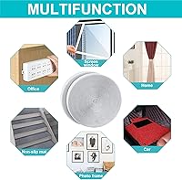 Vista 5 de Rollo de cinta de gancho y bucle de 20 pies x 1 pulgada con adhesivo resistente - Tiras de cinta de montaje de sujetadores con parte trasera