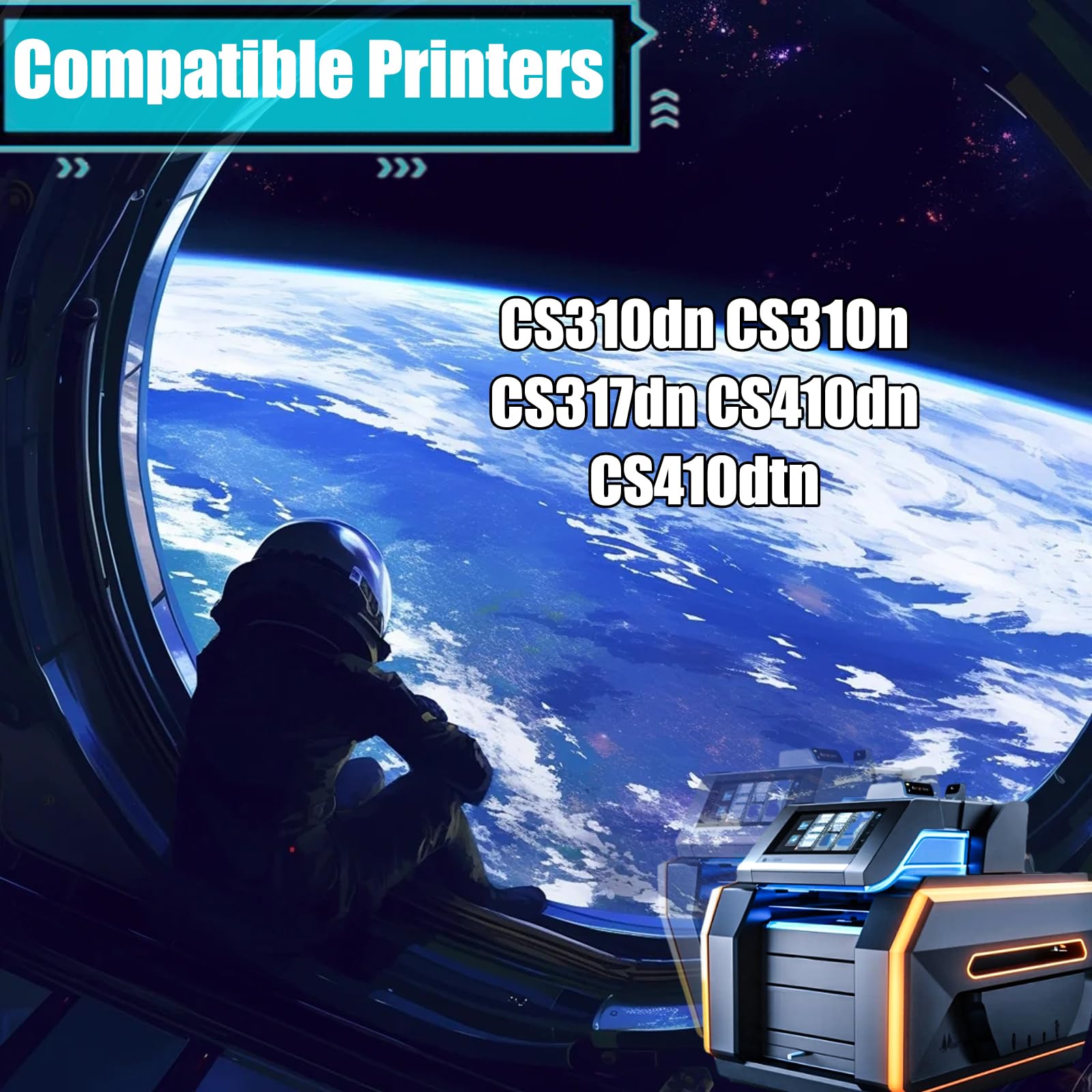 Replacement Parts Developer Unit 70C0D10 Compatible with Lexmark CS310dn CS310n CS317dn CS410dn CS410dtn Printers, Contains Chip and Clear Printing (2 Pack Black)