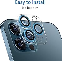 Vista 87 de 3 Pack Tempered Glass Camera Lens Protector for iPhone 12 6.1", Ultra HD, 9H Hardness, Anti-Scratch, Case Friendly, Easy to Install
