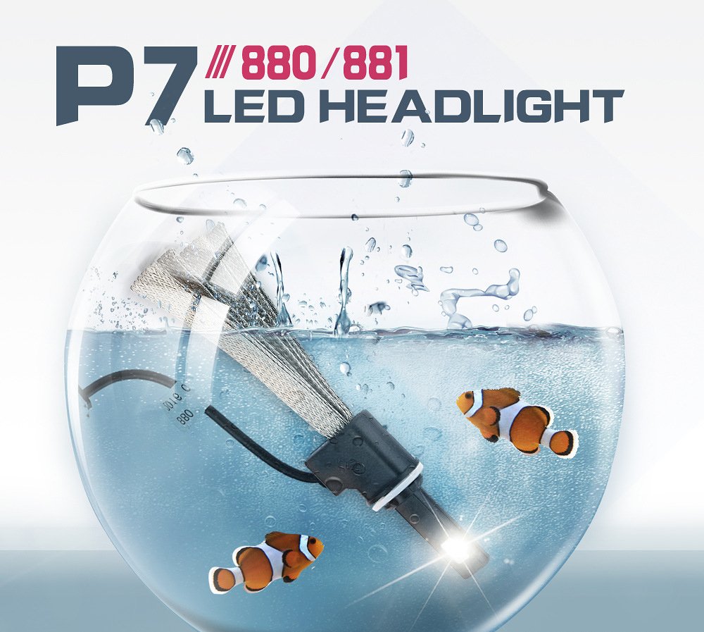 Super 9600 lm samochodowe P7 LED reflektory H13 samochodowa żarówka przednia samochody czołówka lampy samochodowe KJAUTOMAX