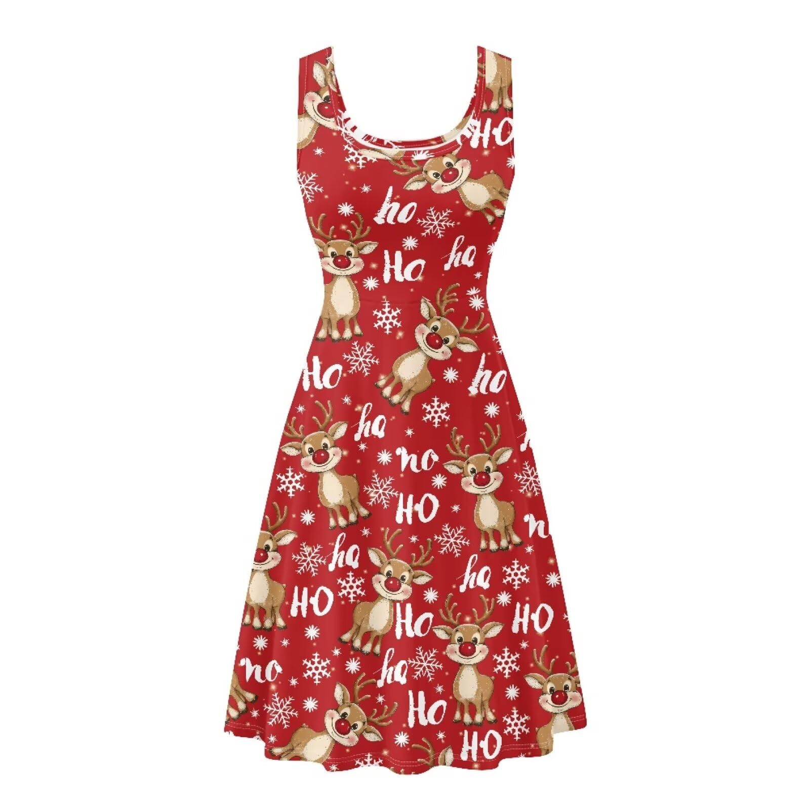 Dreaweet Casual Sleeveless Dresses for Women Girls, Round Neck Tank Dresses with Pockets Summer Sundress Size XS-4XL
