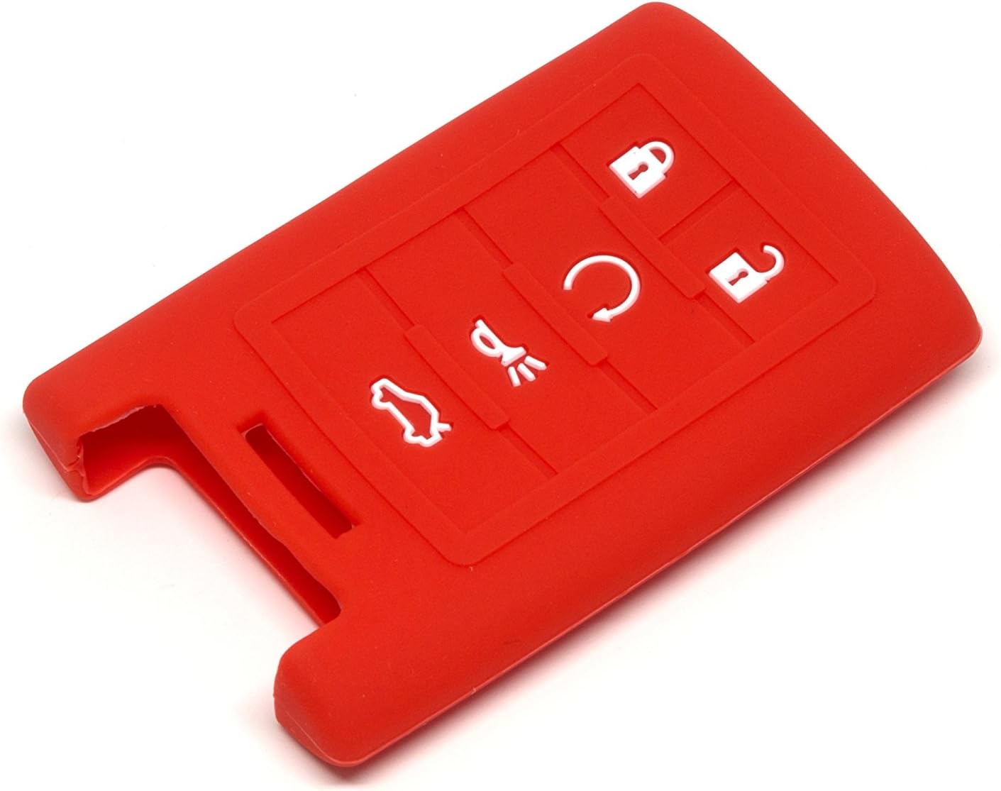 pananas Silicone Protecting Remote Key Case Cover Fob Holder (Red)