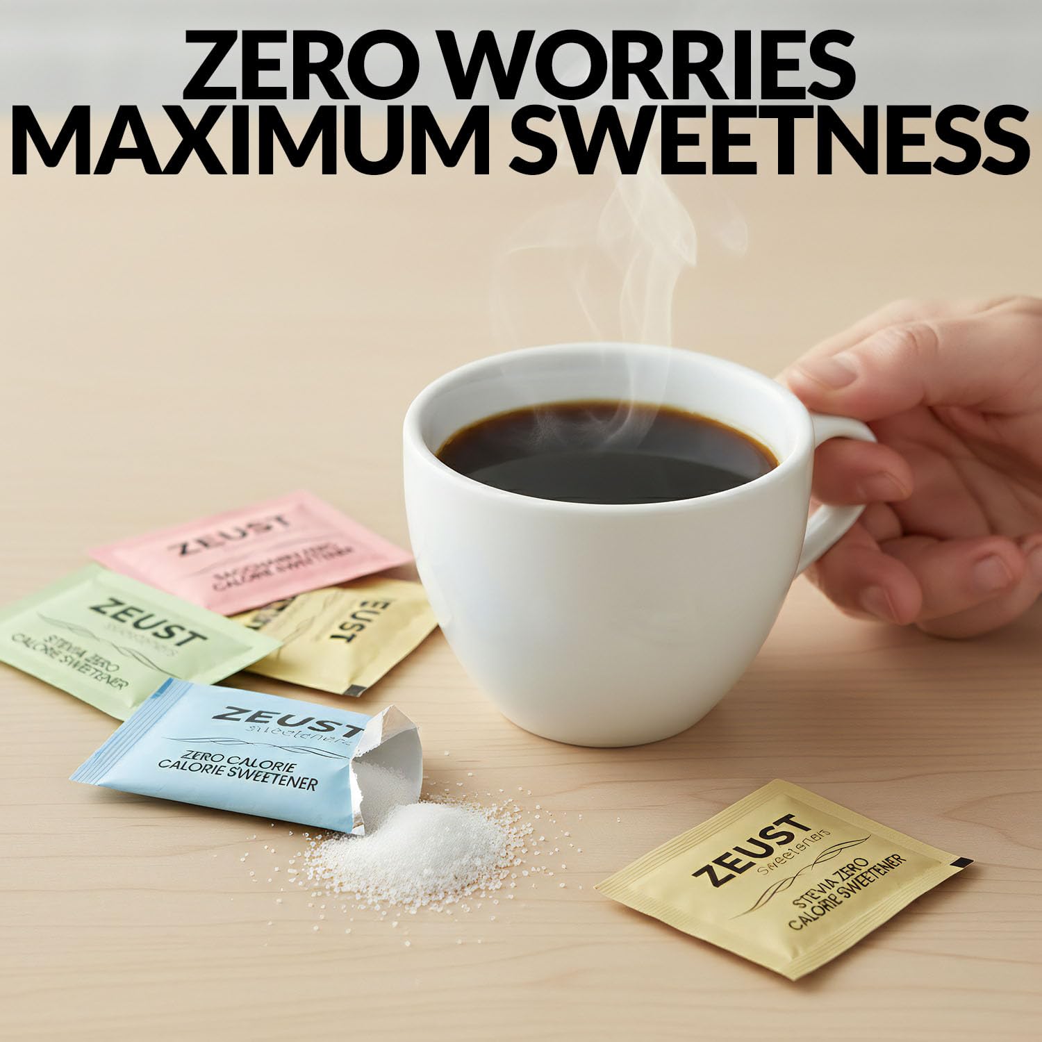 Assorted Sugar Variety Pack & Powder Creamer Packets for Coffee, 500 Ct – Bulk Stevia, & Raw Sugar Packets for Coffee – Great Variety of Single Serve Sweeteners & Creamers for Office or Home Station