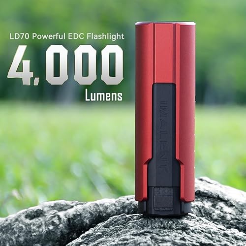Miniatura 3 de IMALENT LD70 Linterna EDC de bolsillo, 4000 lúmenes, linternas compactas brillantes y potentes con LED CREE XHP70.2, linterna de mano recargable