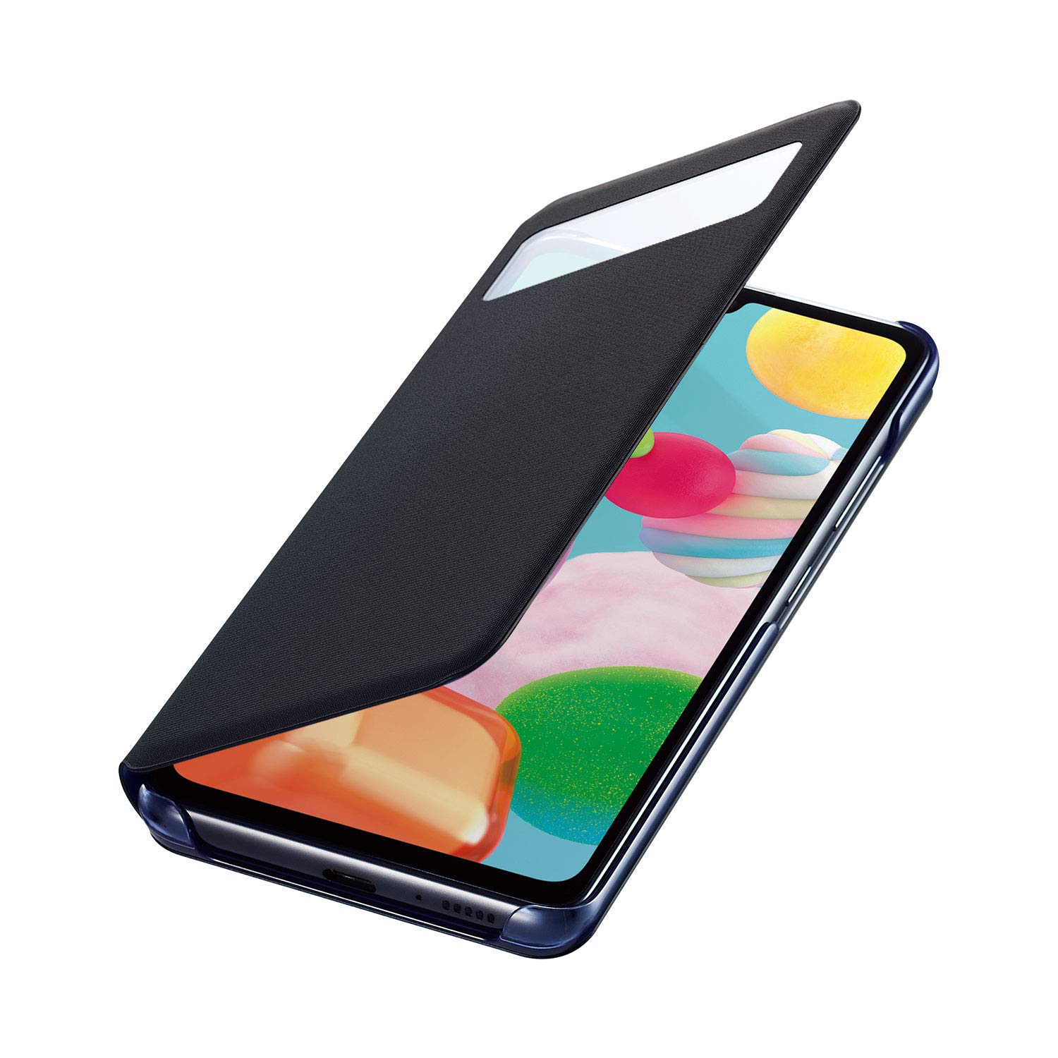 Amazon.co.jp: Galaxy A41 S VIEW WALLET COVER/ブラック [Galaxy純正