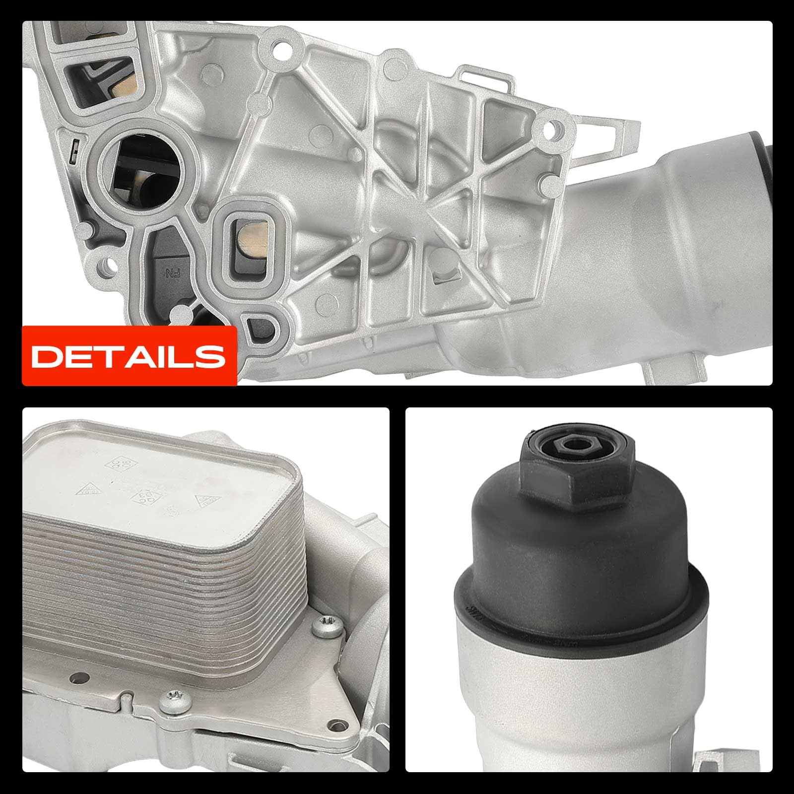 Frankberg Huile moteur du refroidisseur d'huile 11428585235AL | Compatible avec: X1 F48, M.i.n.i Cabriolet F57, 2 Gran Tourer F46, M.i.n.i F56, 2 Active Tourer F45
