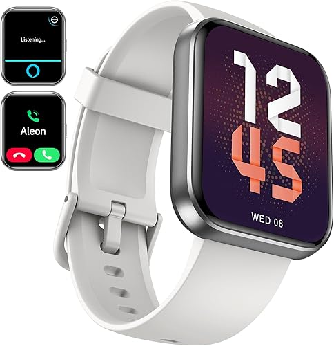 Miniatura 3 de aeac Paquete de 2 relojes inteligentes (negro + blanco) reloj inteligente 2024 para hombres y mujeres