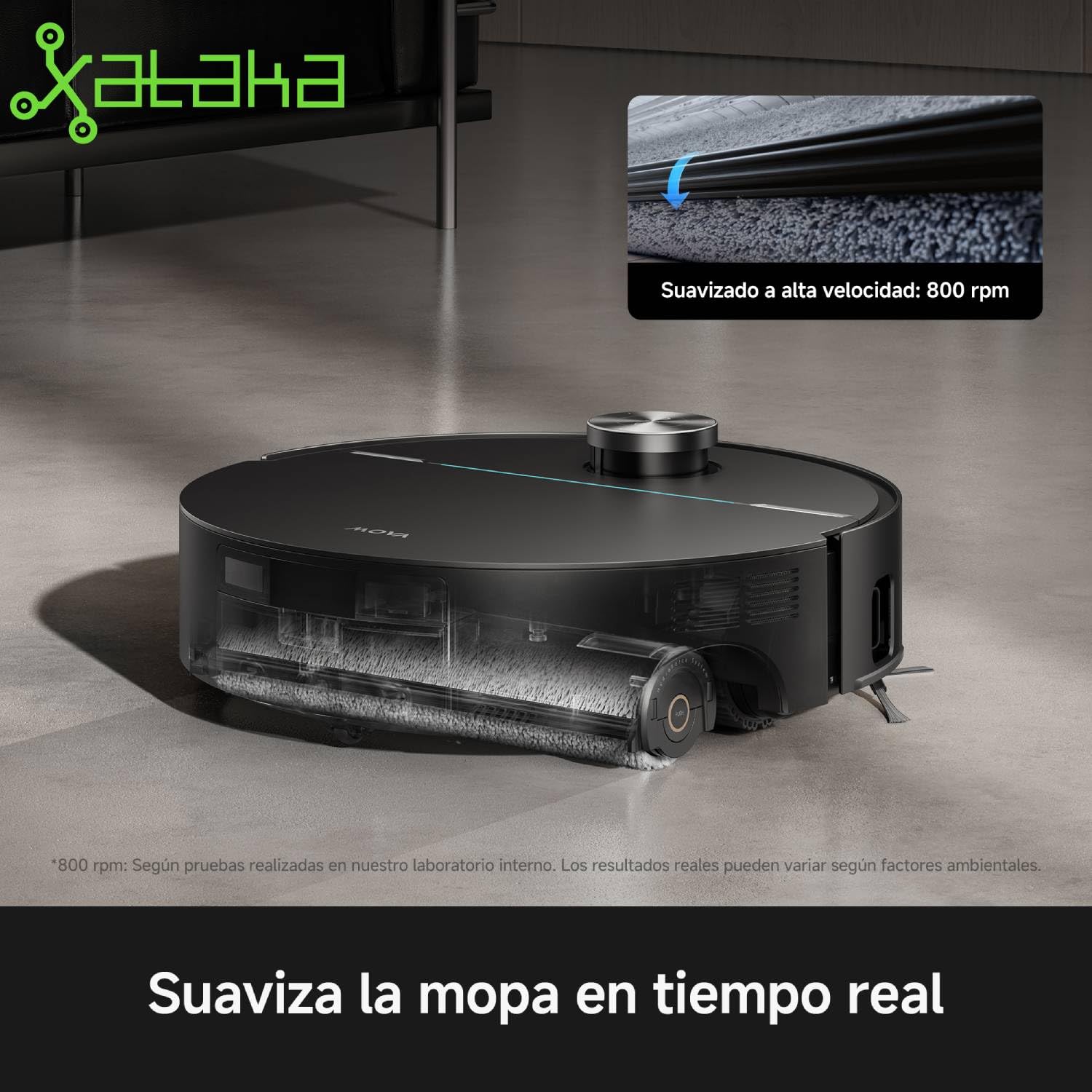 MOVA Z70 Ultra Roller Complete, Robot Aspirador, Negro