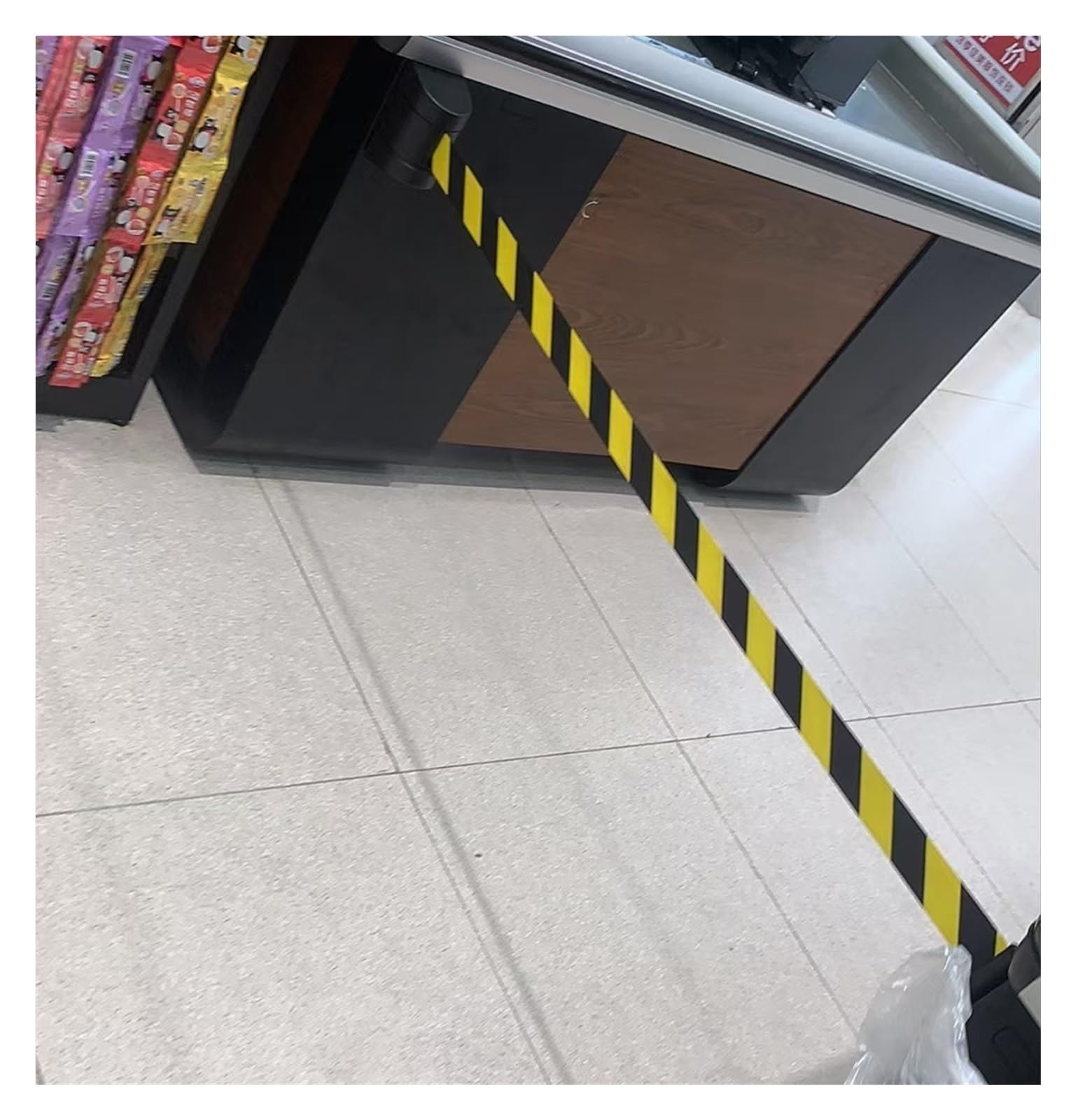 Cinta de advertencia seguridad 2,0 M, cinturón telescópico montado en la pared, línea negra y amarilla, aislamiento pasillo, 1 Uds Para Montaje(Black Color,2.0m)