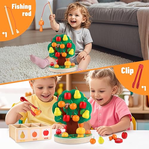 Miniatura 5 de Montessori Toys para niños de 3, 4, 5, 6 años, juguete sensorial de madera para niños pequeños, rompecabezas de clasificación de formas para