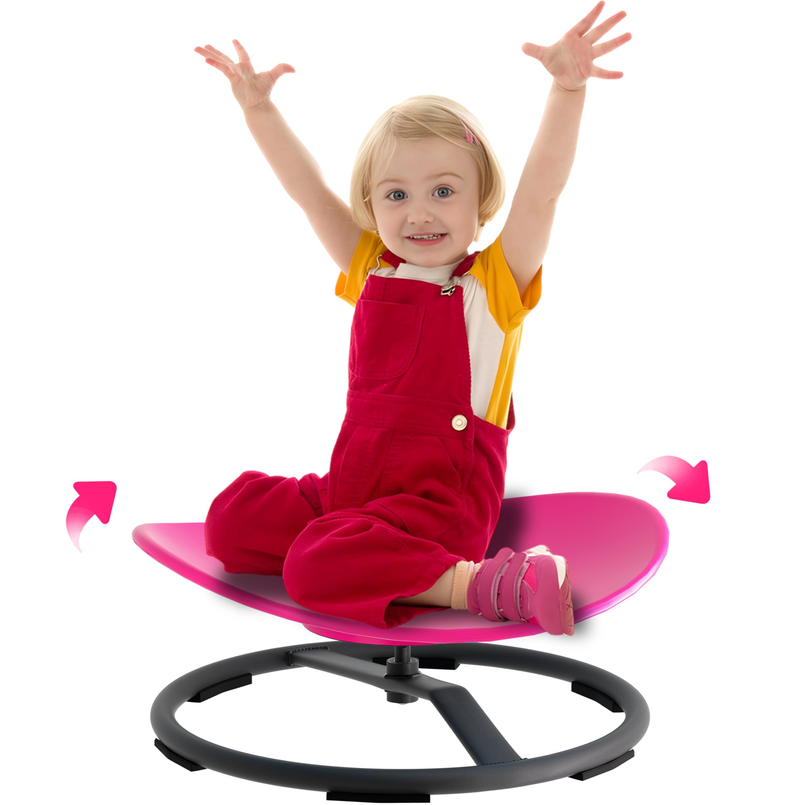 CHICAURA Spinning Chair for Autistic Kids, Autism Sensory Spinny Swivel Wobble Chair for ADHD Children, Sit and Spin Toys for Toddlers with Body