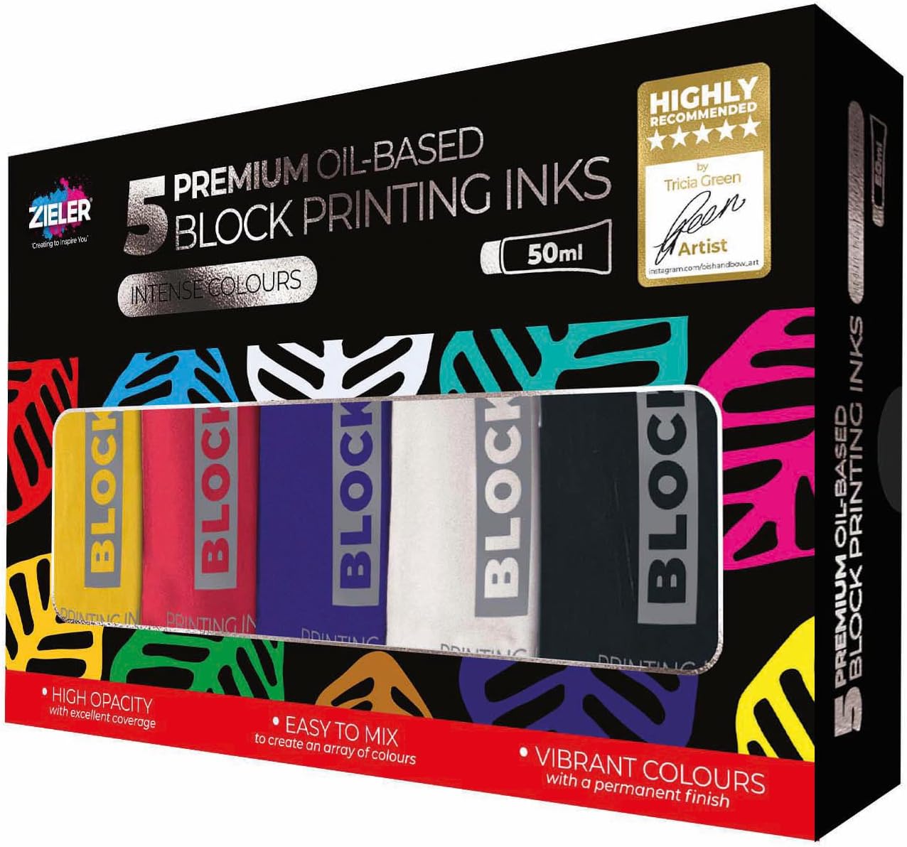 Essdee Metallic Block Printing Ink 3 Pack (Metallic Gold, Silver ...