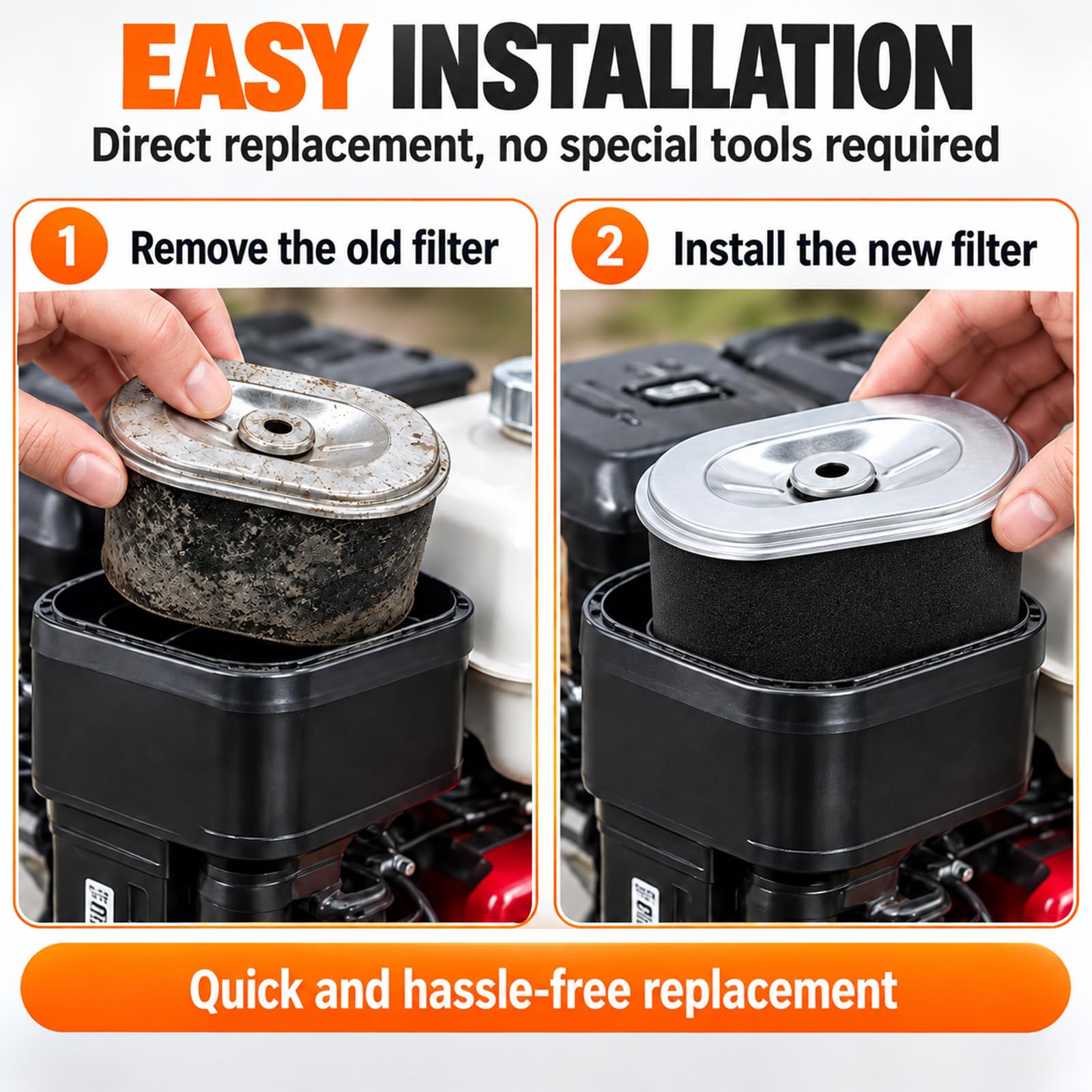 Honda GX160 Air Filter 6 Pack - OEM Replacement -5