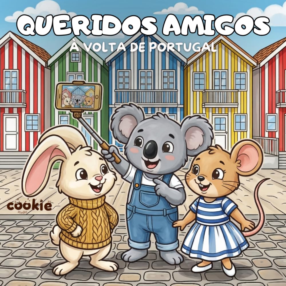 Queridos Amigos à Volta de Portugal: Livro de Colorir para Crianças e Adultos: Uma Viagem Mágica com os queridos amigos