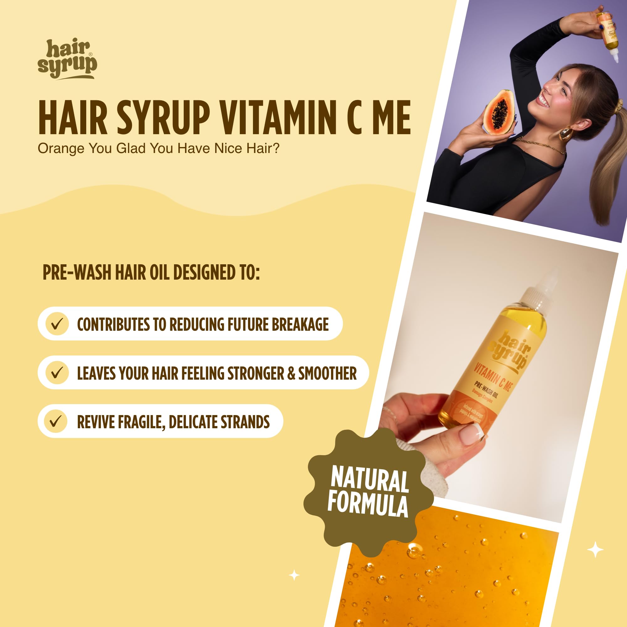 Hair Syrup, Gold, 300 ml (Pack of 1) - Image 2