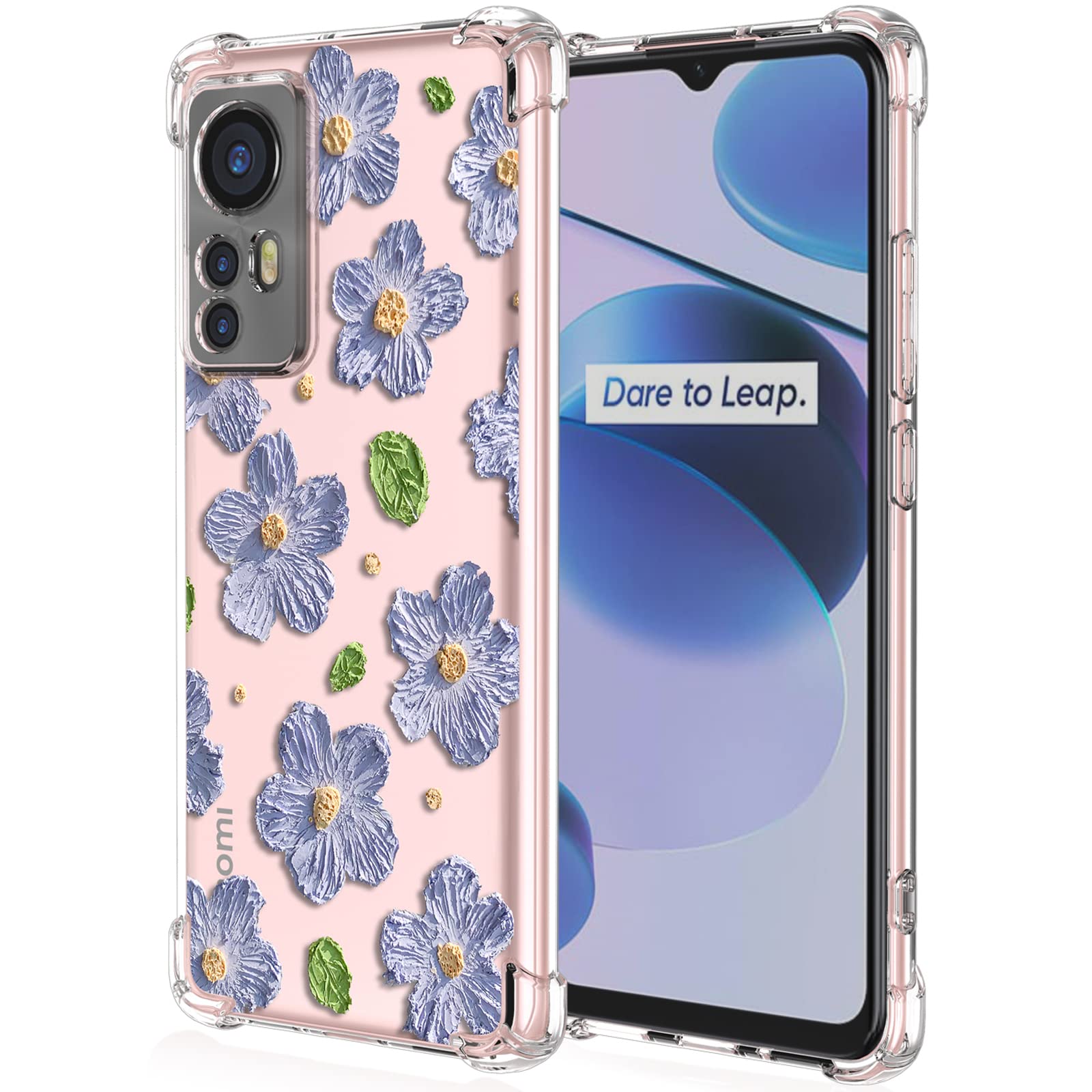 XINYEXIN Cover per Xiaomi 12T Pro, Custodia Floreale per Ragazza Donna