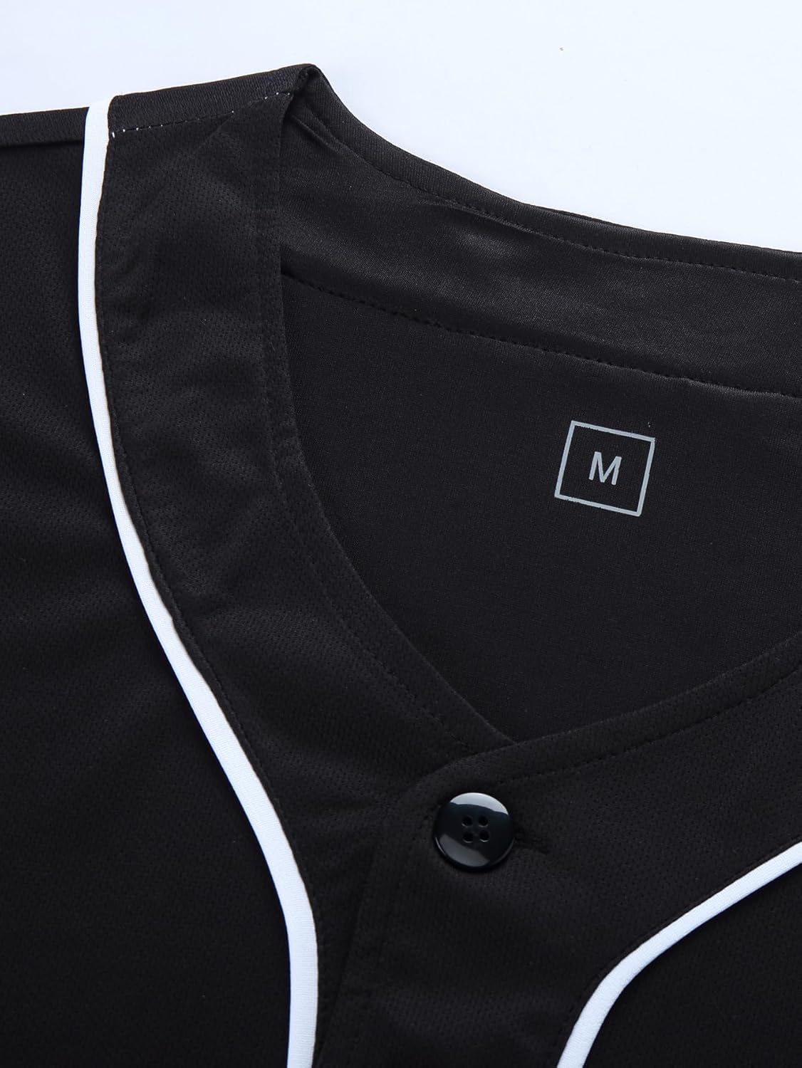 Blank Plain Baseball Jersey Short Sleeve Button Down Shirts Sports Hip Hop Hipster Jersey S-3XL - Image 3