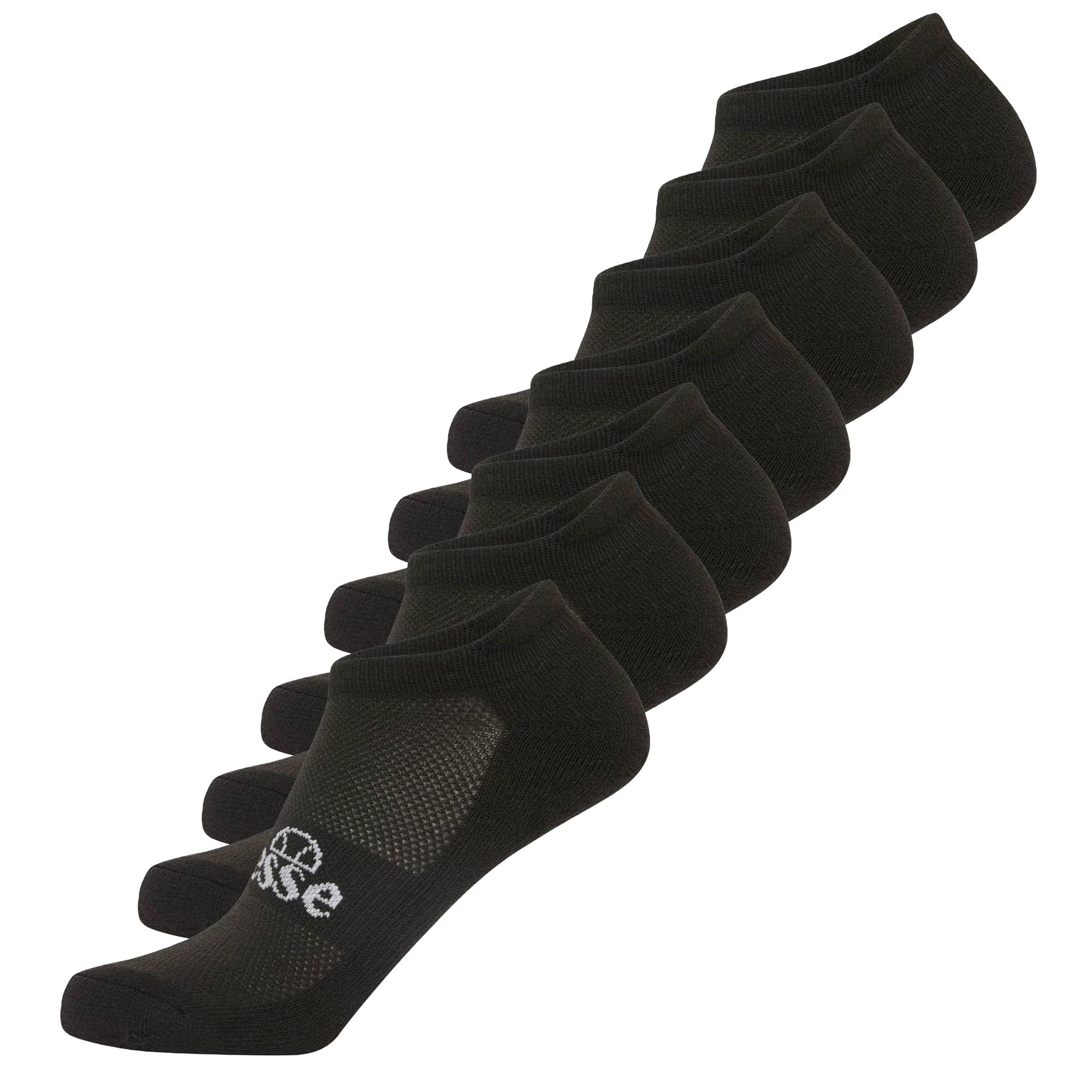 Ellesse Unisex Trainer Socks Arado 7 Pairs - Trainer Liner, Logo, black, 43-46