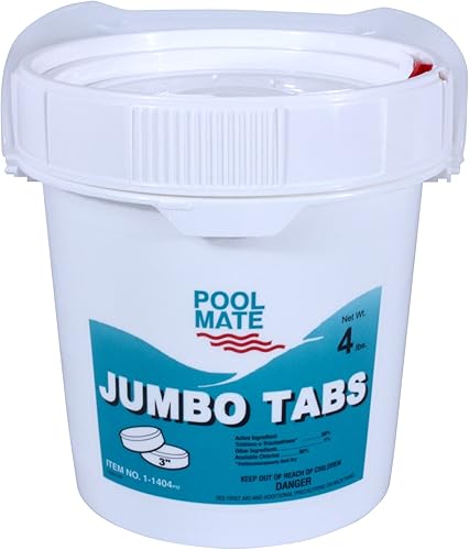 Miniatura 2 de Pool Mate Pestañas de cloro (4 libras) + HTH Shock Advanced Piscina Química (paquete de 6)