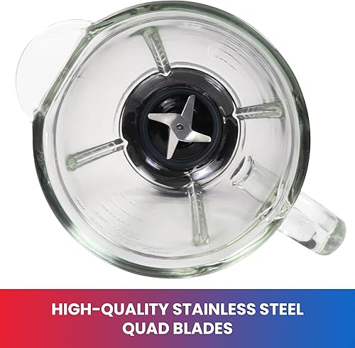 Miniatura 4 de Total Chef Licuadora de encimera – Mezclador eléctrico, batido congelado, batidos, batido, máquina de puré, molinillo Licuadora Aparato de cocina