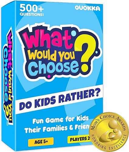 QUOKKA Juego de mesa para niños de 8 a 12 años Juego de cartas familiar para niños de 6 a 8 años Qué elegirías Do Kids Rather Elige tu respuesta