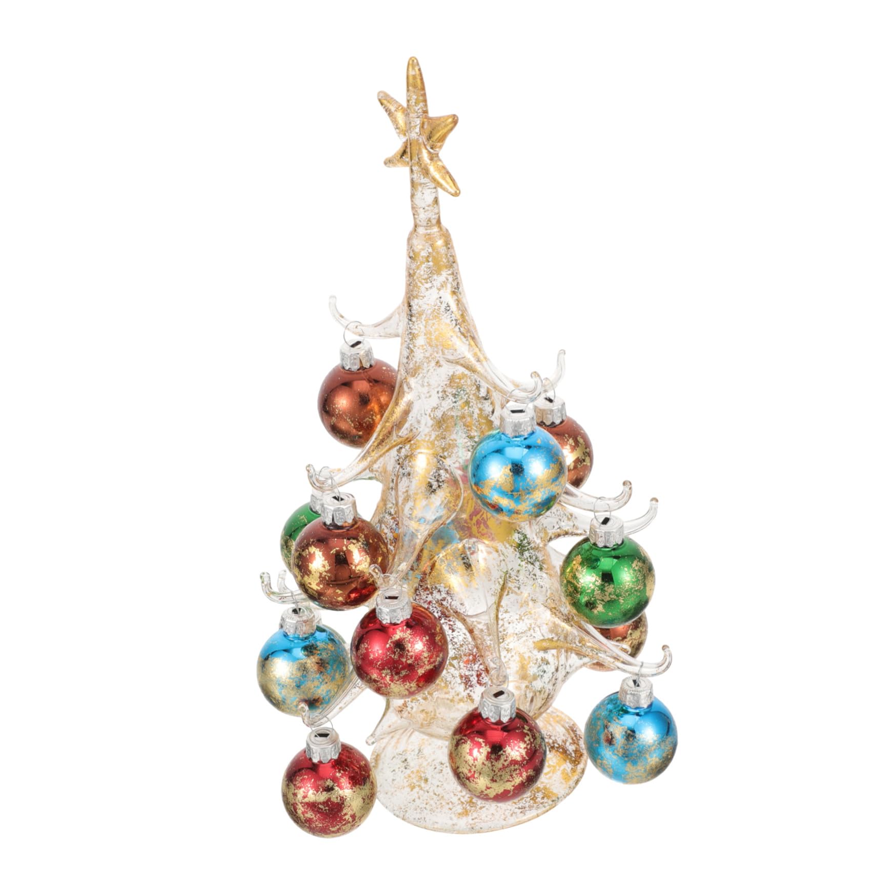 Árbol de Navidad de Grande Amarillo Adorno DIY Resistente para Escritorio Decoración Navideña Versátil con Festivos para Hogar