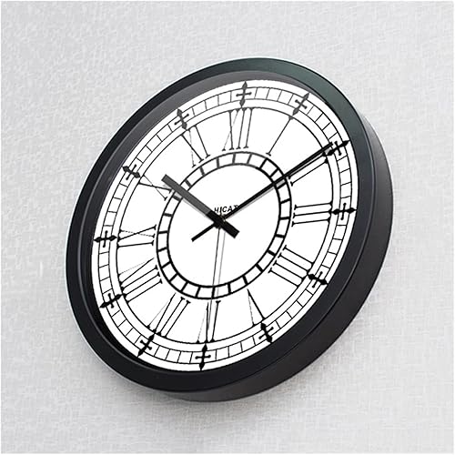 Miniatura 2 de Reloj de pared silencioso nórdico de lujo, estilo retro, para sala de estar, elegante, creativo, reloj de pared, manecillas de metal, decoración de