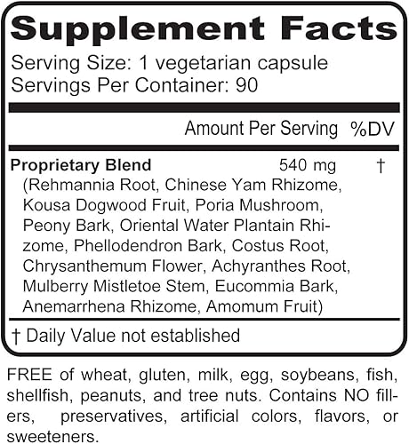 Miniatura 5 de Nature's Health Suplemento de limpieza de hígado y riñón  Fórmula de Rehmannia  Desintoxica naturalmente y aumenta la vitalidad  90 cápsulas