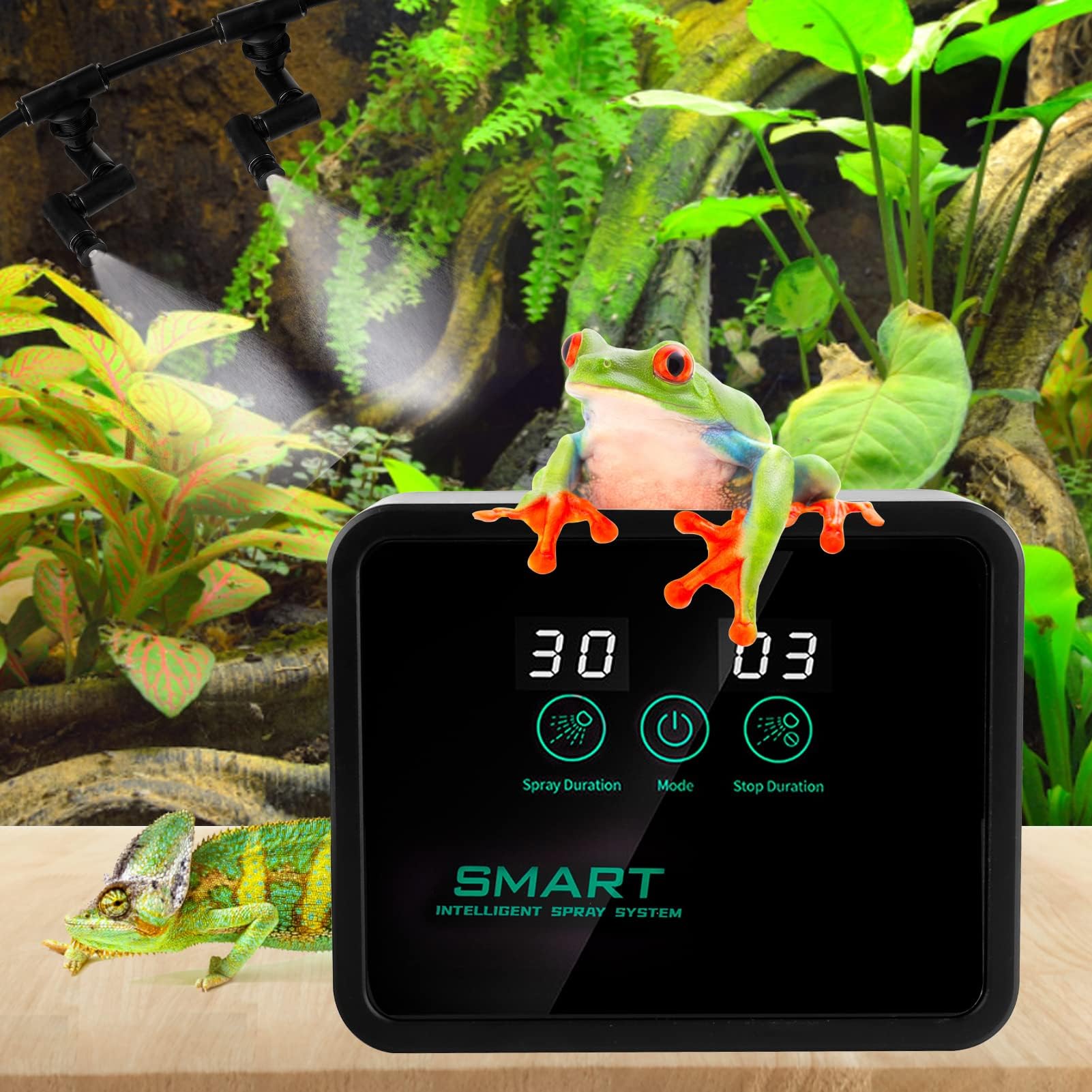 Reptile Fogger, Reptile Humidifiers with Humidity Controller, Automatic Reptile
