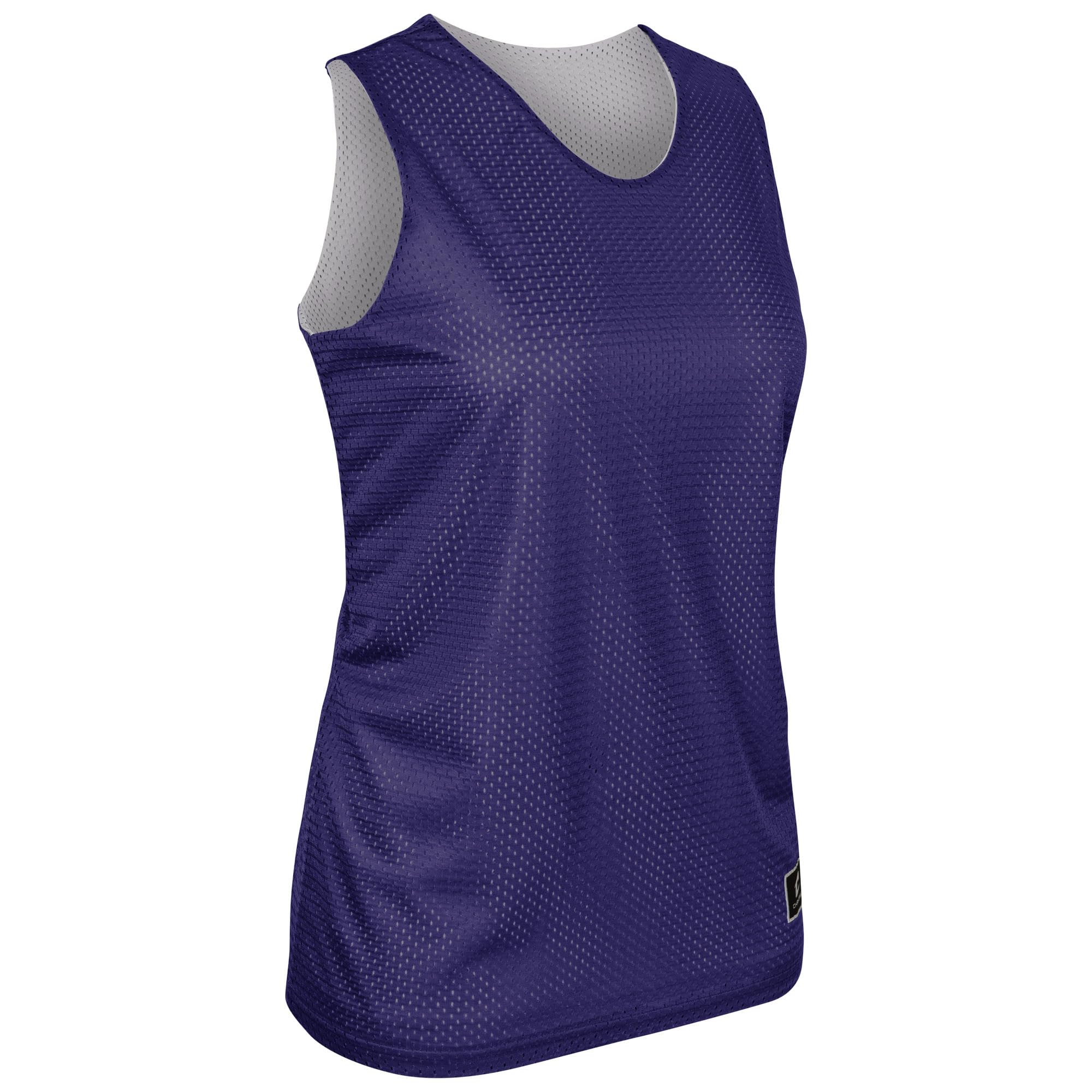 Champro Camiseta de Baloncesto Reversible de poliéster, Talla pequeña, Color Morado, Blanco