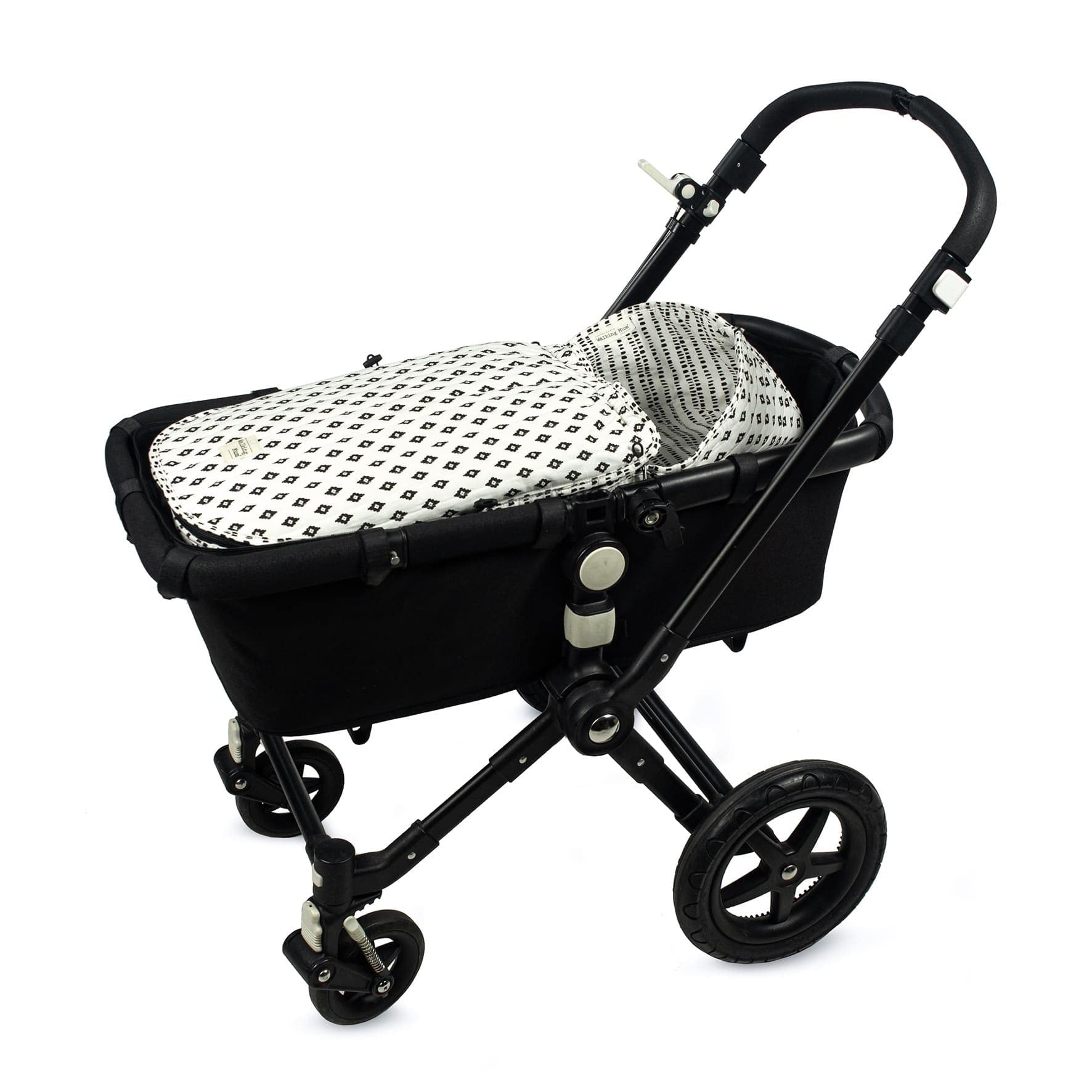 Walking Mum Boho Chic 2-in-1 Cuckoo Sack, Black White - Image 2