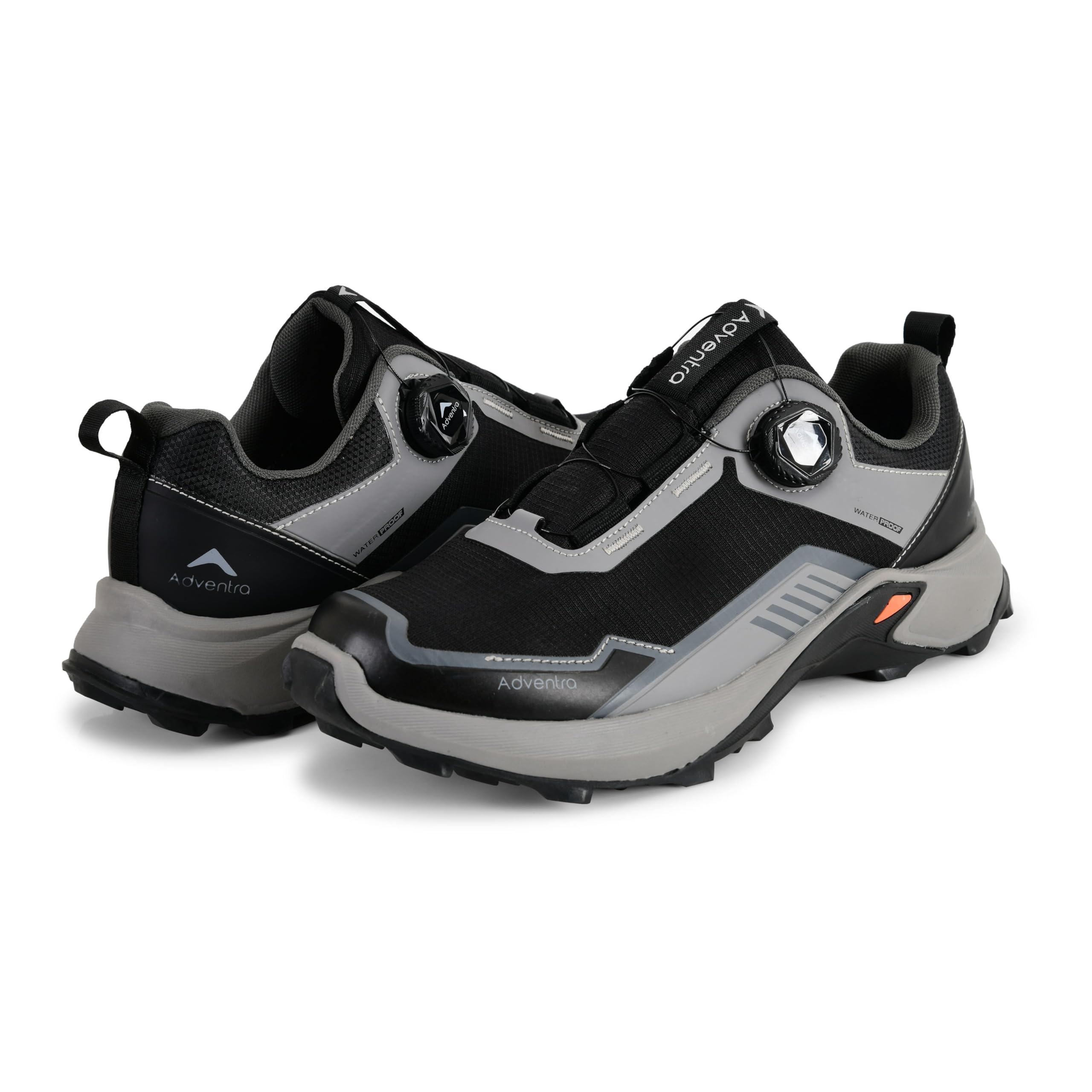 ADVENTRA Men’s Waterproof Hiking Shoes Low Ankle | Ultra-Grip Outdoor Trekking & Trail Shoes | Lightweight, Durable, Slip-Resistant | ET-1102 (Multicolor) (UK Footwear Size System, Adult, Men, Numeric, Medium, 7) 1