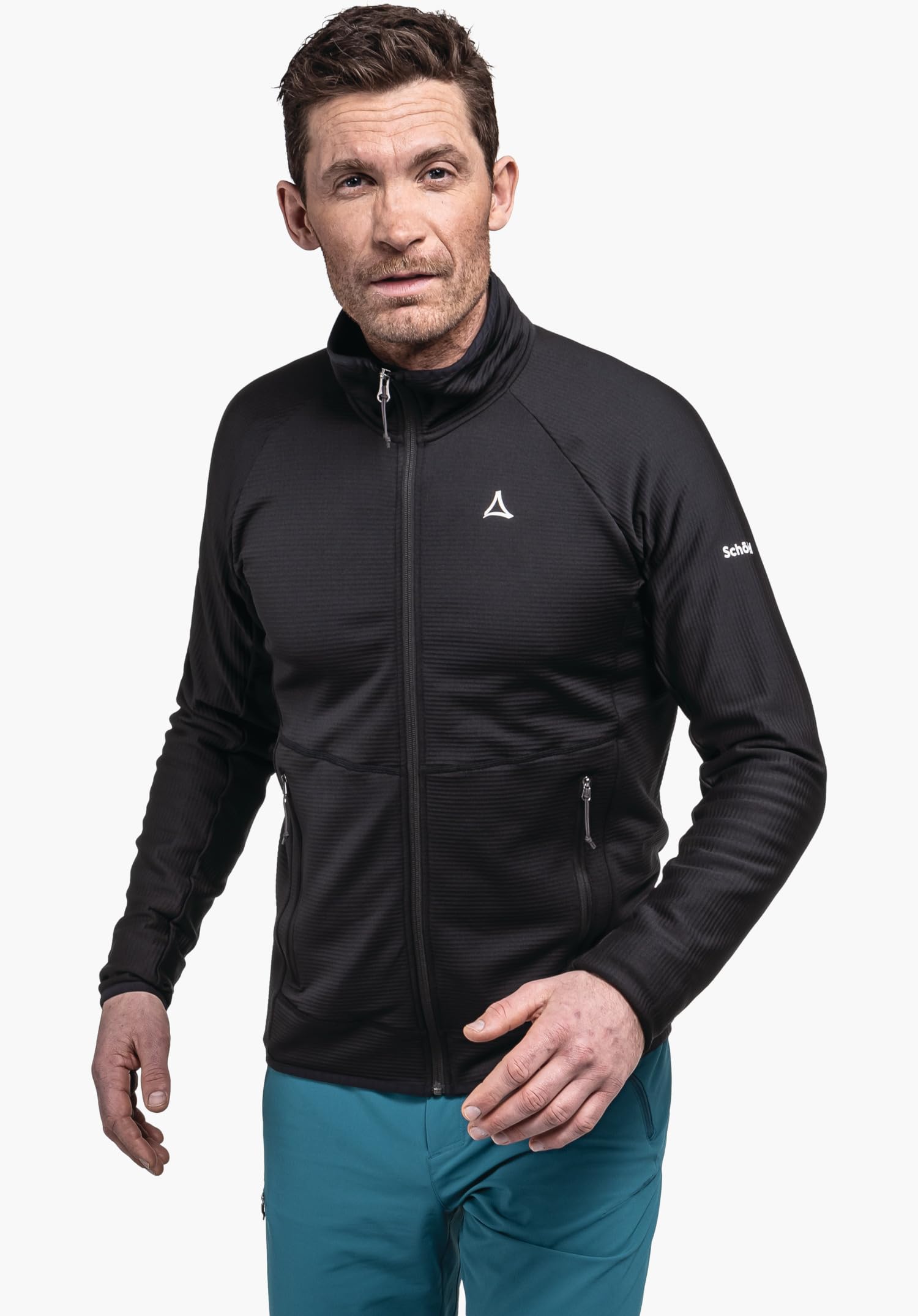 Schöffel Herren Fleece Jk Style Cascata MNS, leichte Fleecejacke mit Stehkragen aus 2-Wege-Stretch, wärmende Outdoorjacke mit 2 Außentaschen