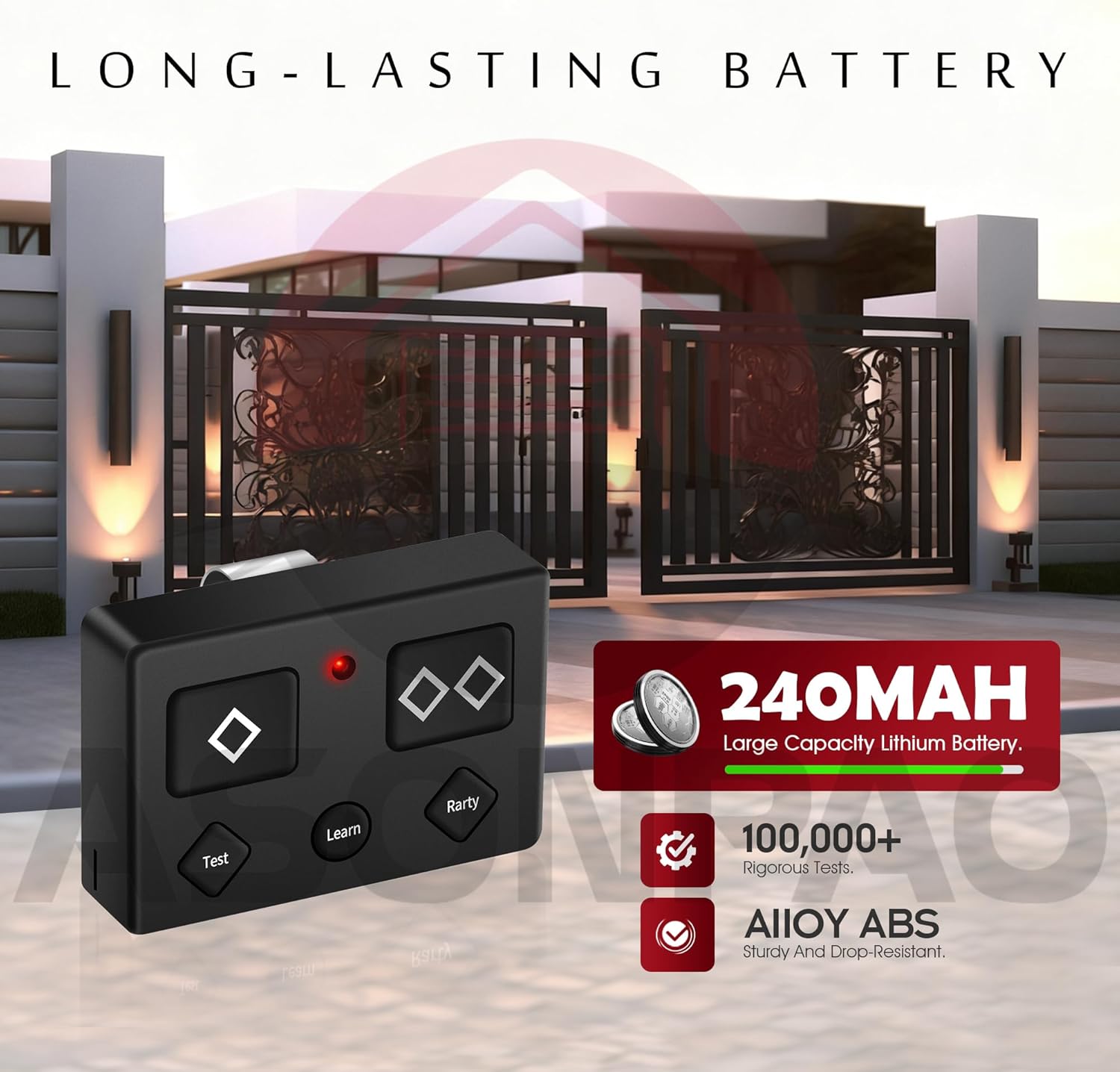 AXP1 AXS1 AXR1 5-Button Gate Opener Remote Transmitter - 3Pack【10 Year Warranty】