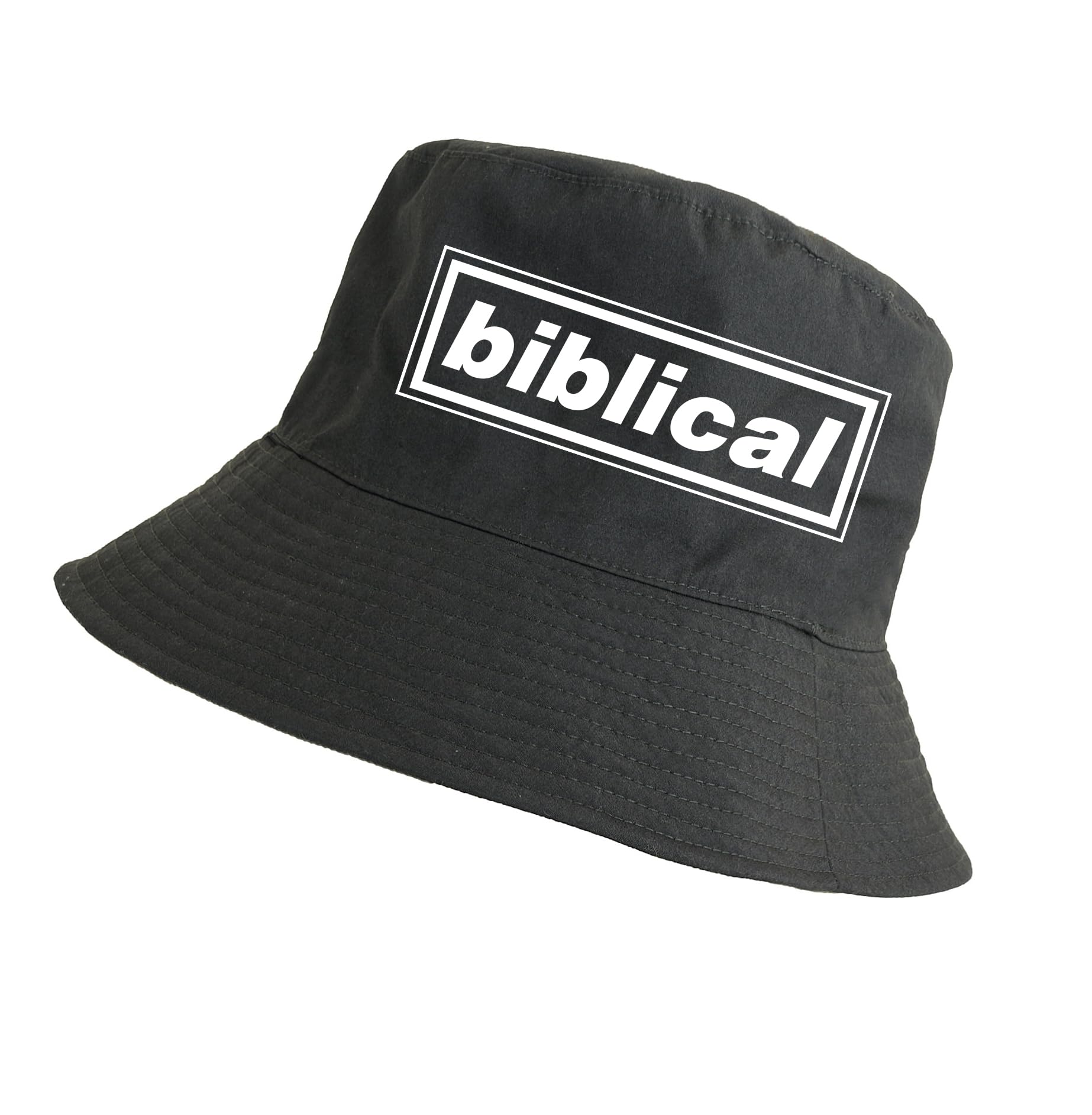 Partisan Unisex Biblical Oasis Song Bucket Hats - Black - Adult One-Size Fits All (Uk, Alpha, One Size, )